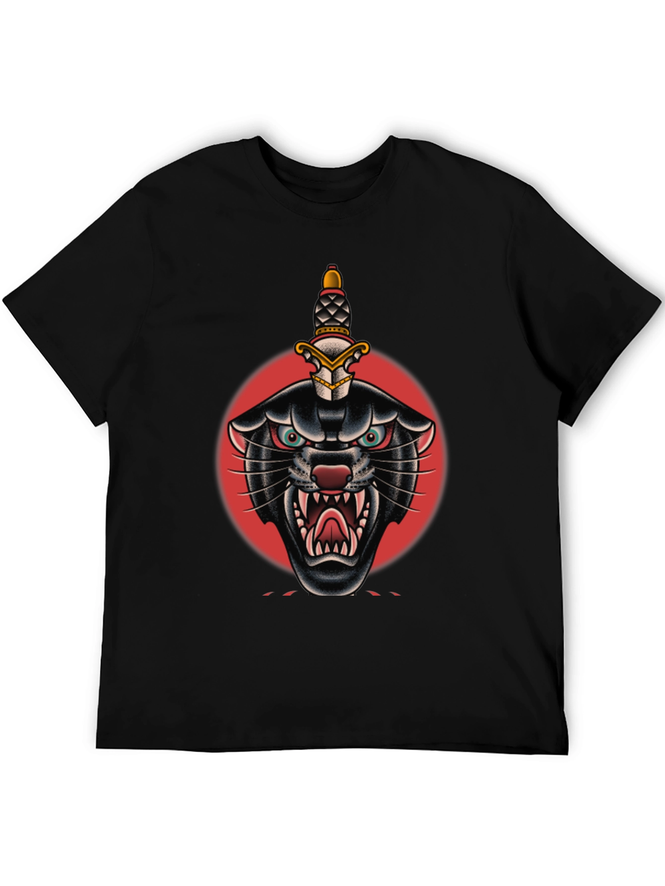 Black Panther Dagger Graphic Tee - Bold Streetwear Style