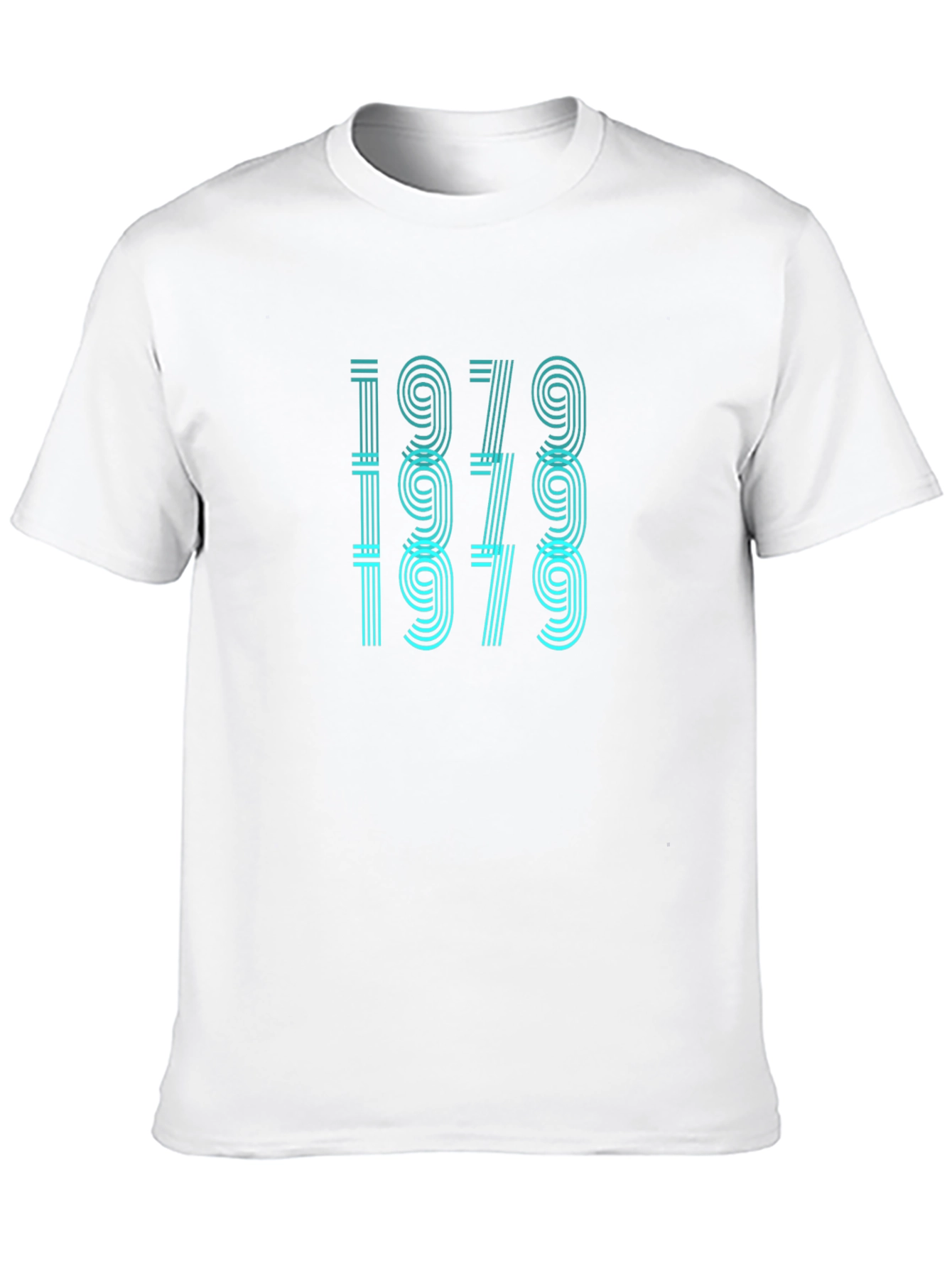Retro 1979 Graphic Print Black T-Shirt