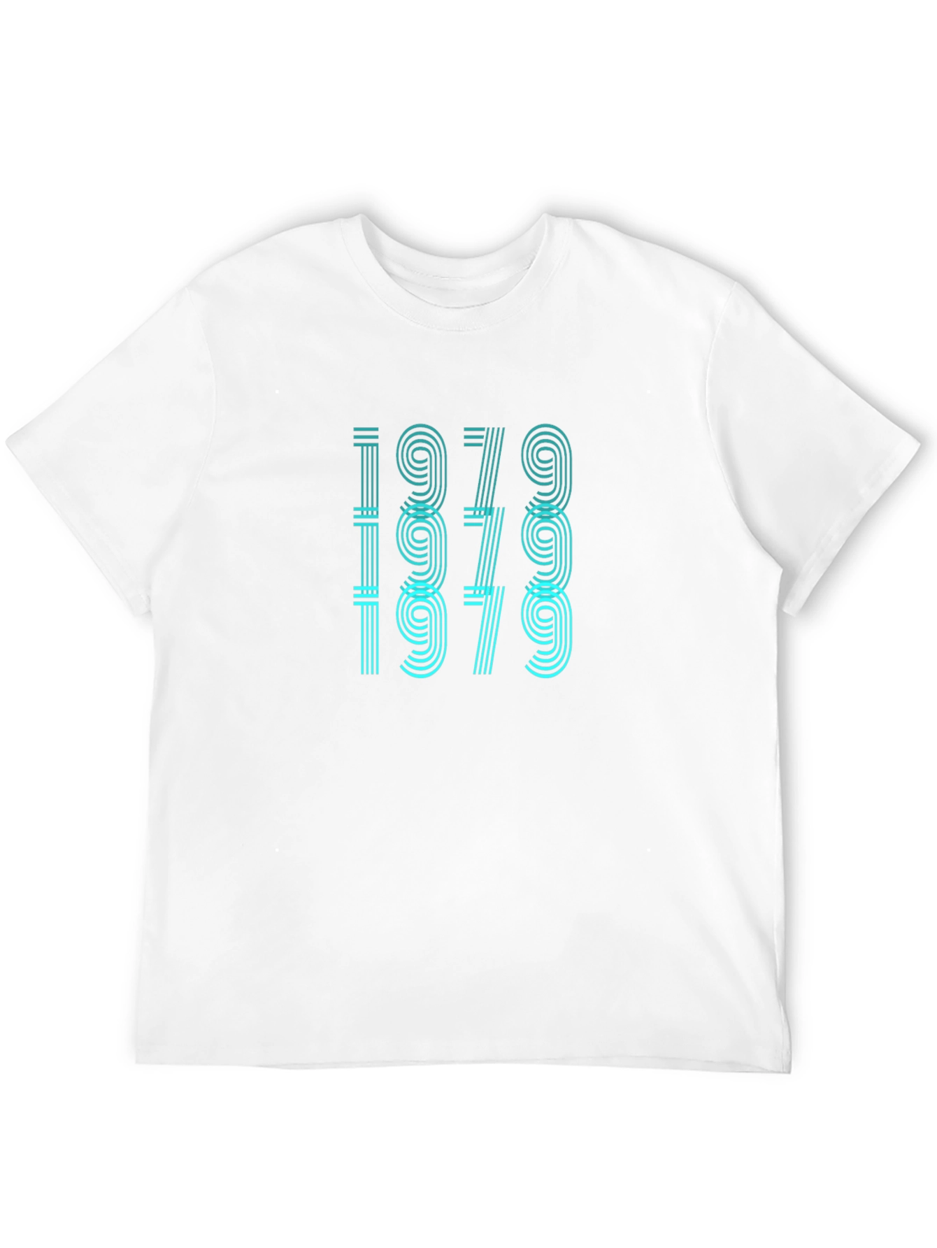 Retro 1979 Graphic Print Black T-Shirt