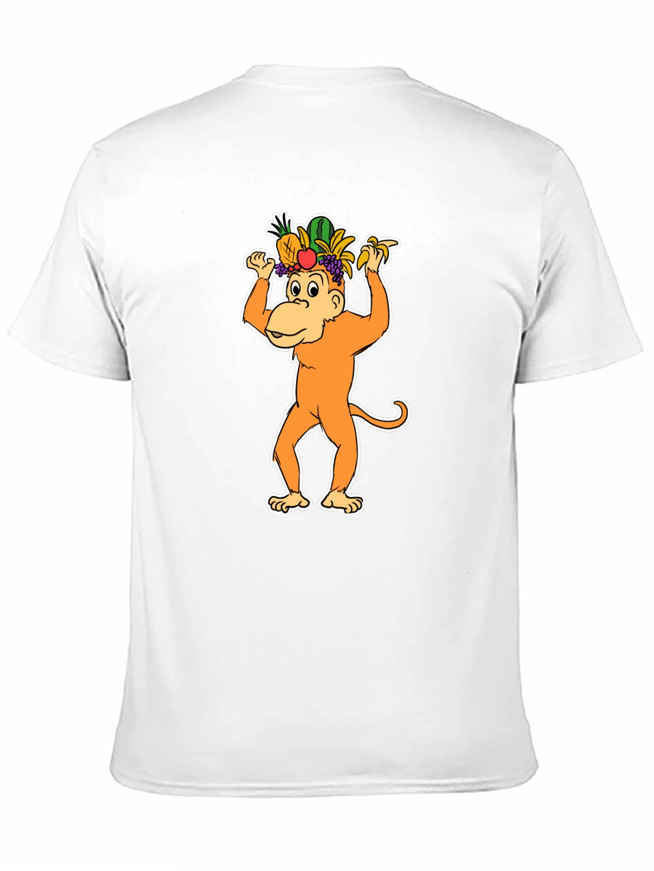 Fruit Hat Monkey T-Shirt - Fun Graphic Tee