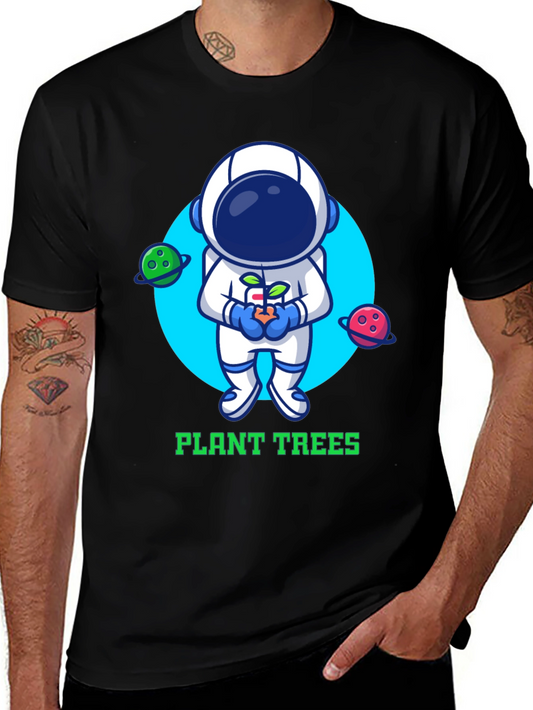 Plant Trees Astronaut Graphic Tee
