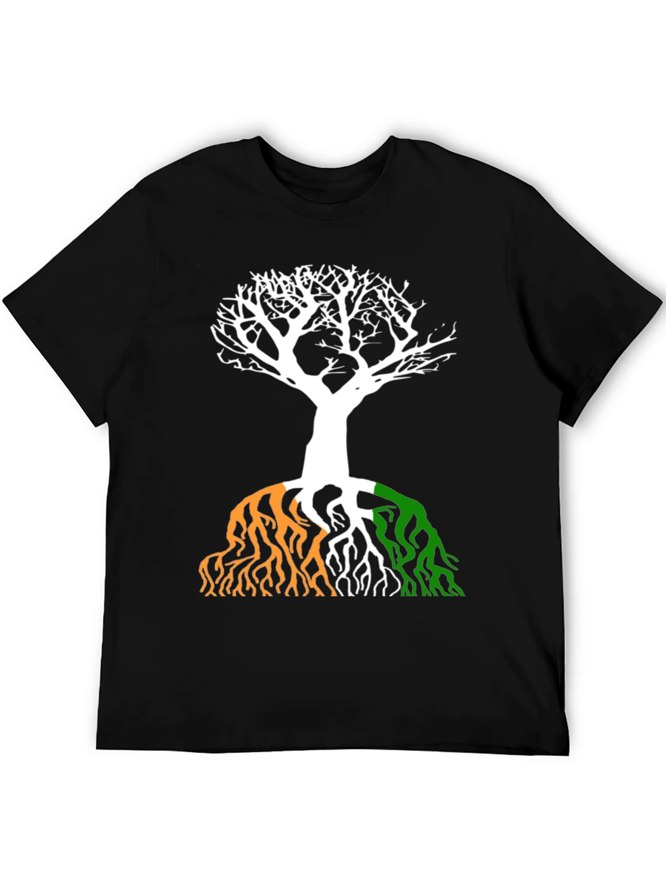 Irish Flag Tree Graphic Tee - Black