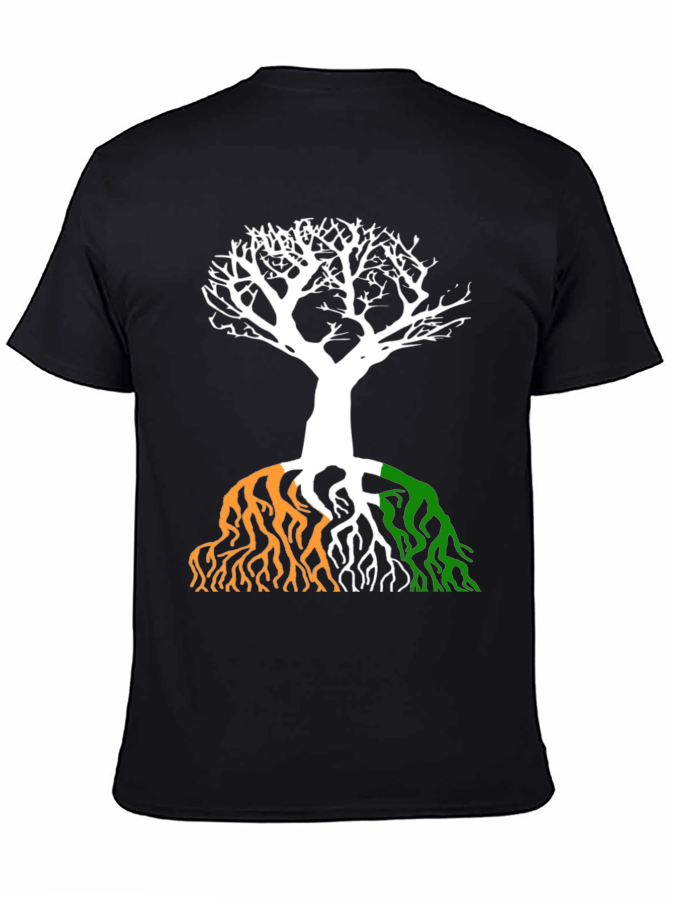 Irish Flag Tree Graphic Tee - Black