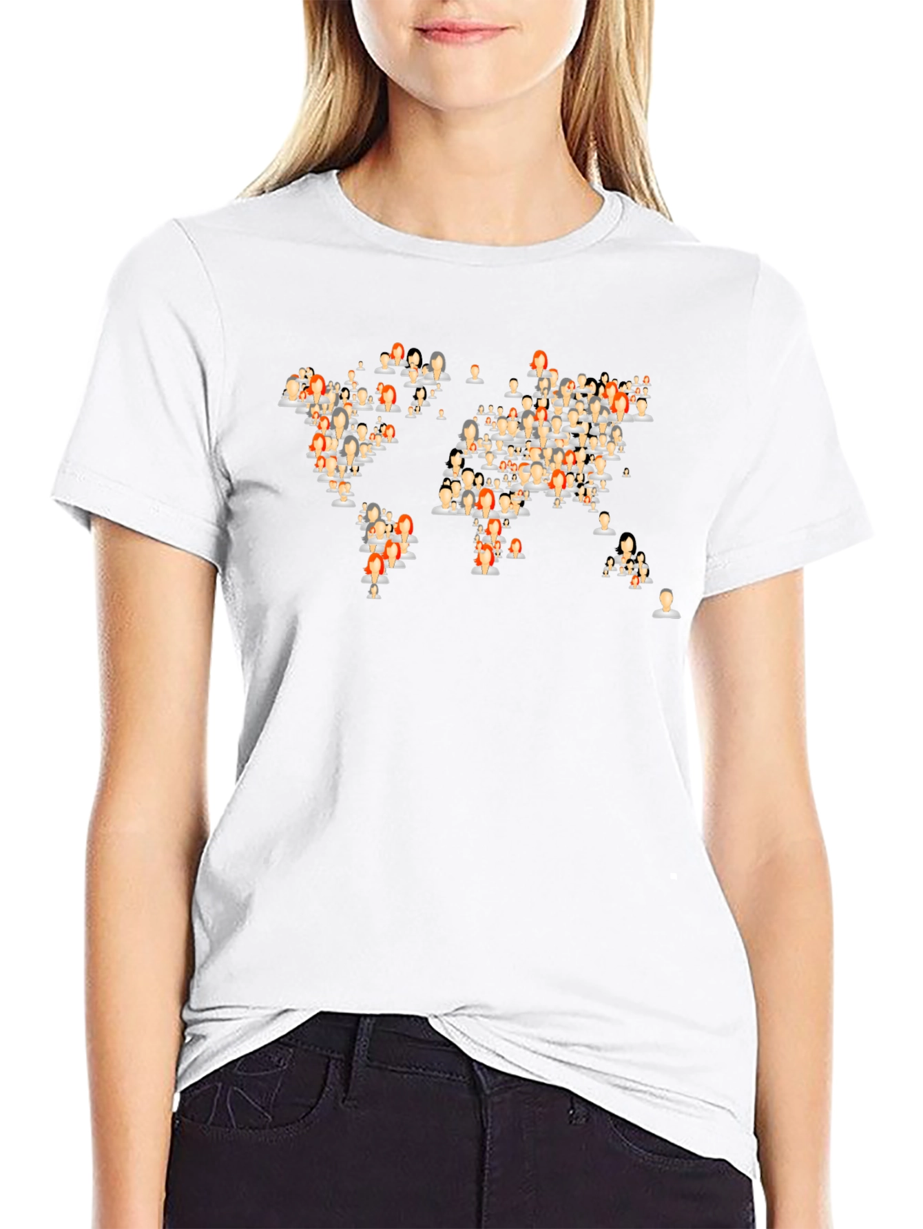 Global Community Black Graphic T-Shirt