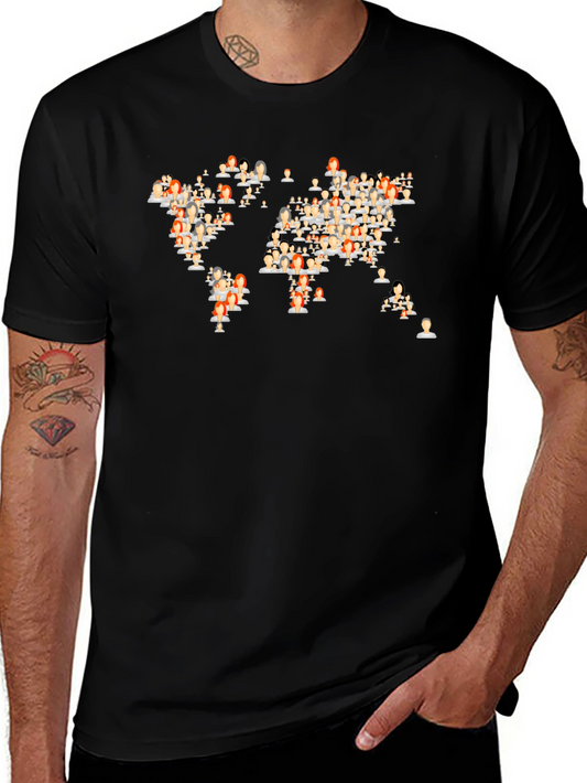 Global Community Black Graphic T-Shirt