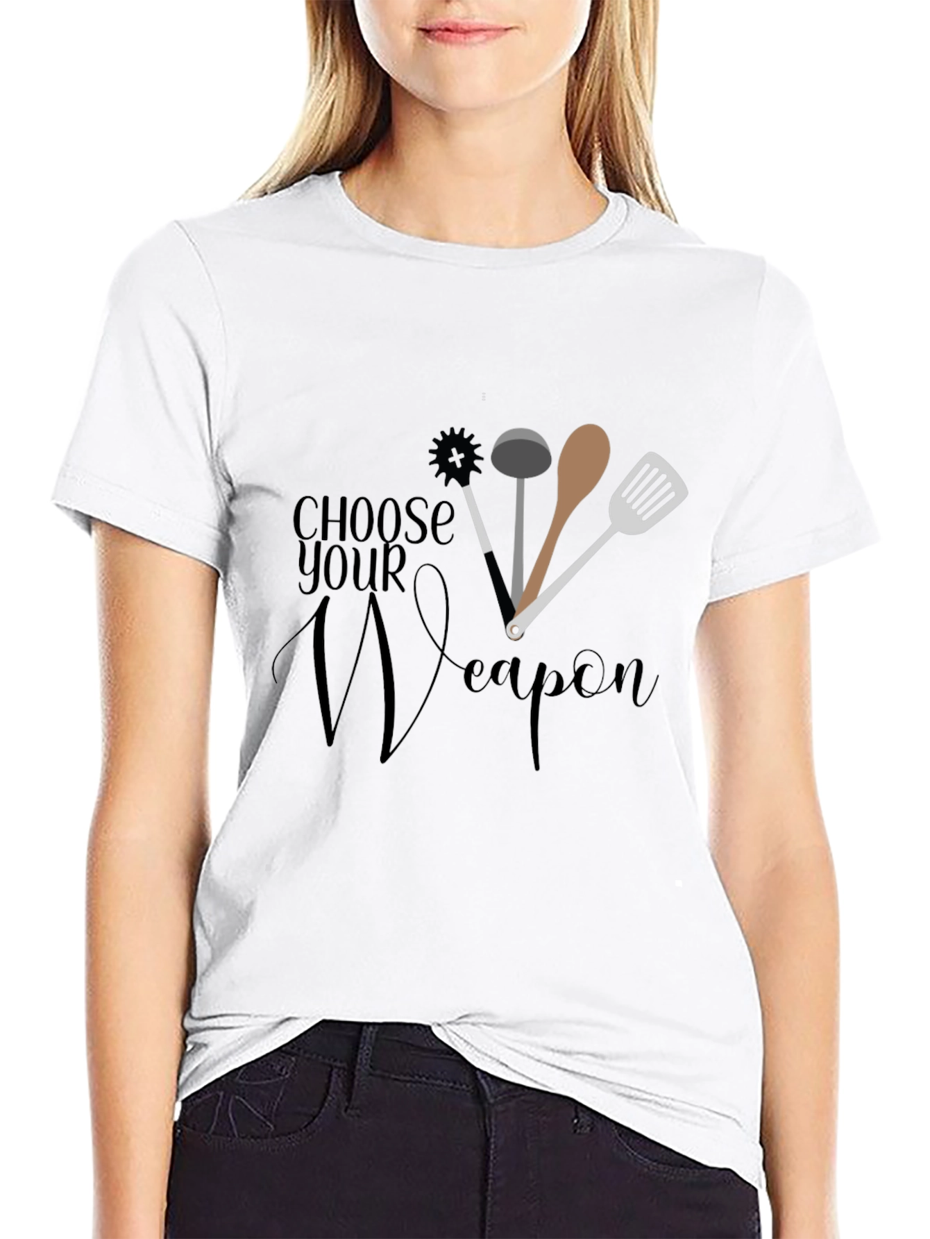 Choose Your Weapon Chef Graphic T-Shirt