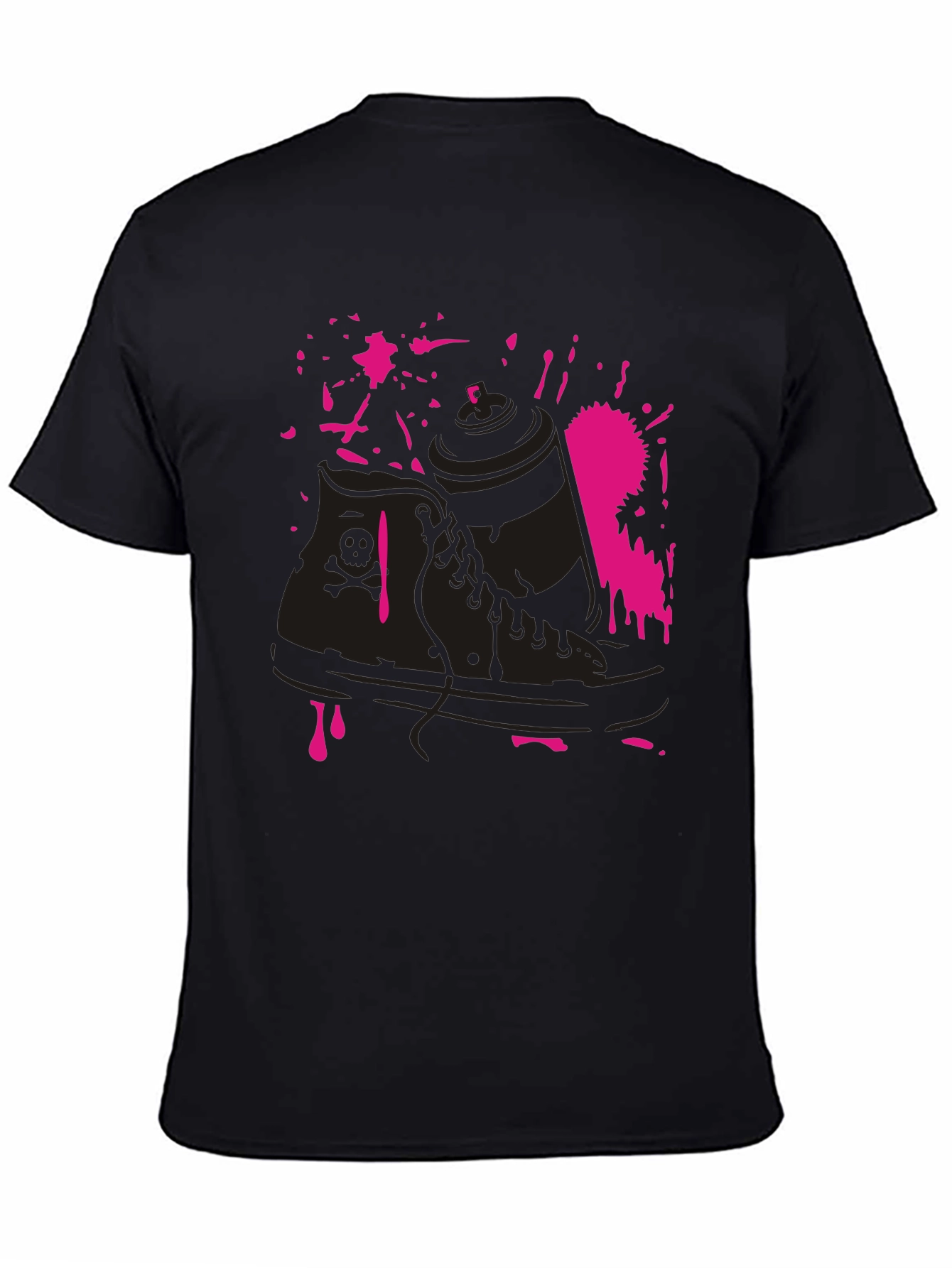 Sneaker & Spray Paint Graphic T-Shirt