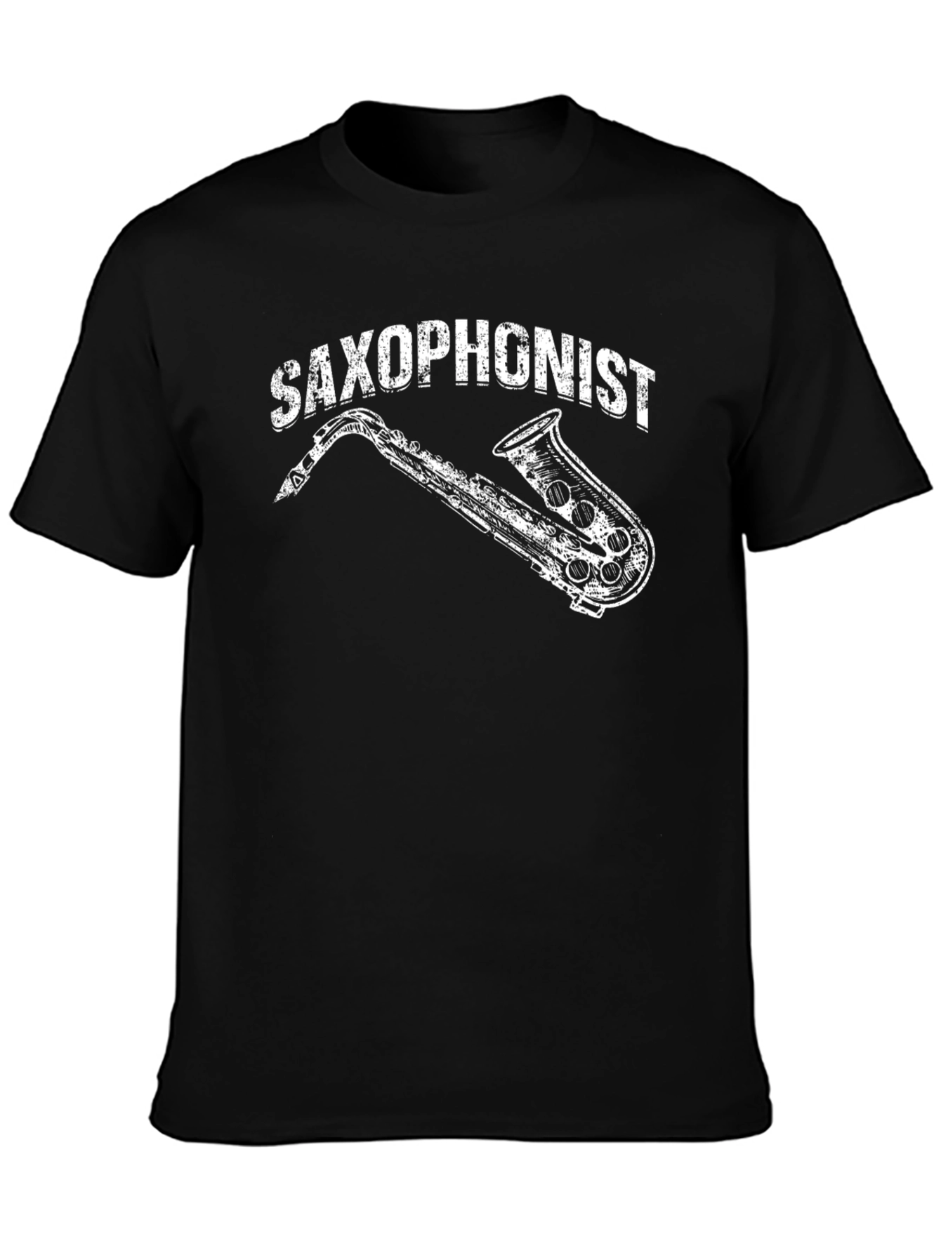 Saxophonist Graphic T-Shirt - Black