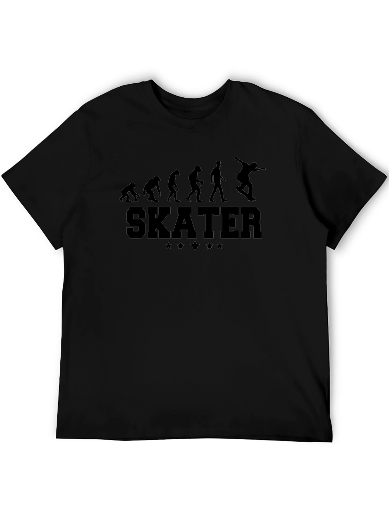 Skater Evolution Graphic Tee - Black T-Shirt