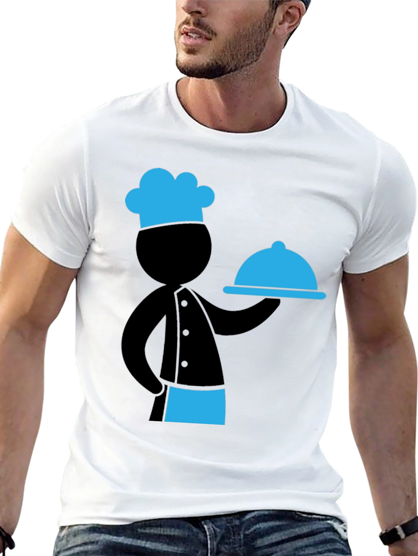 Chef Graphic T-Shirt - Quirky Cook Design Tee