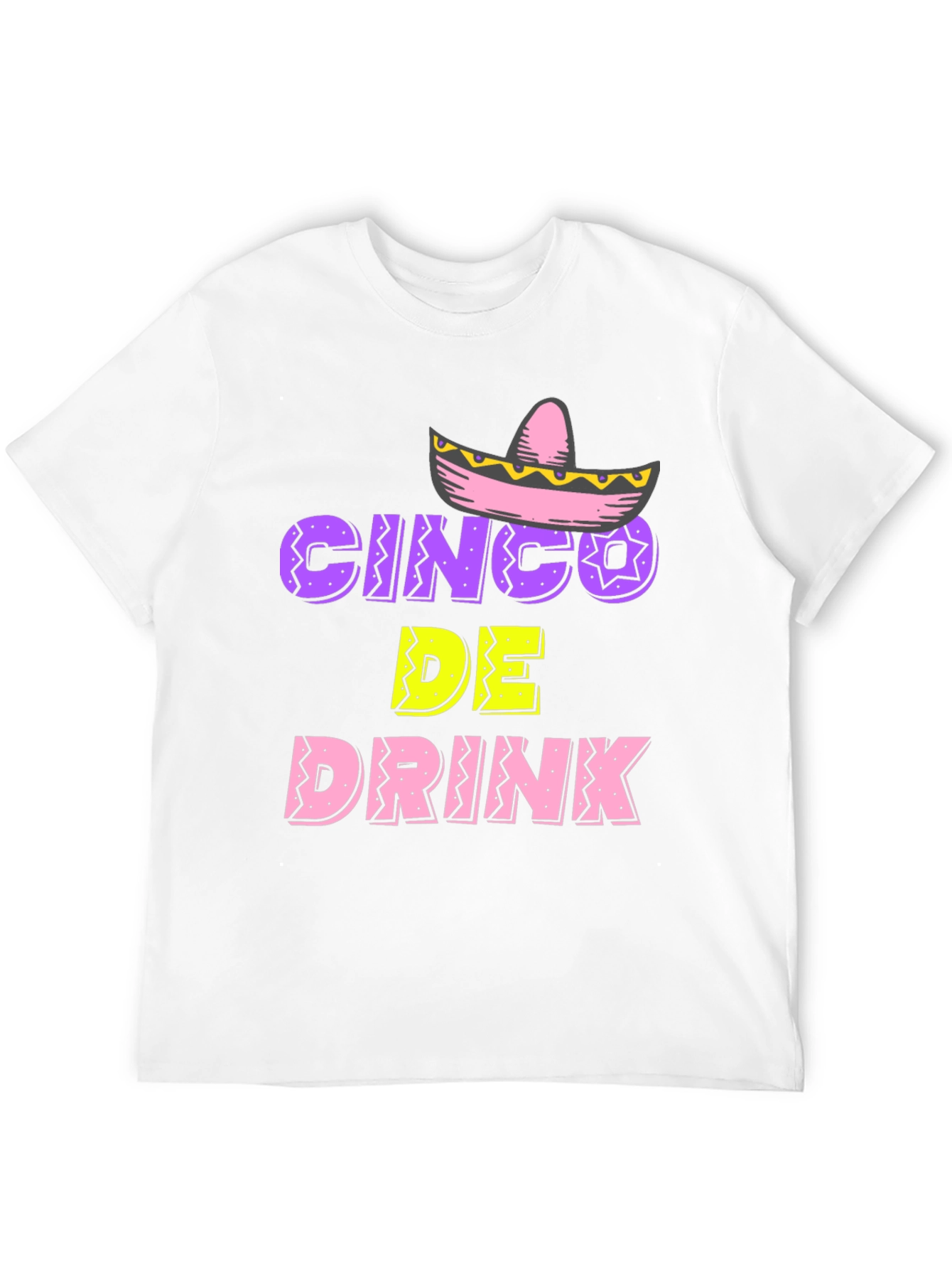 Cinco De Drink Mens Black T-Shirt