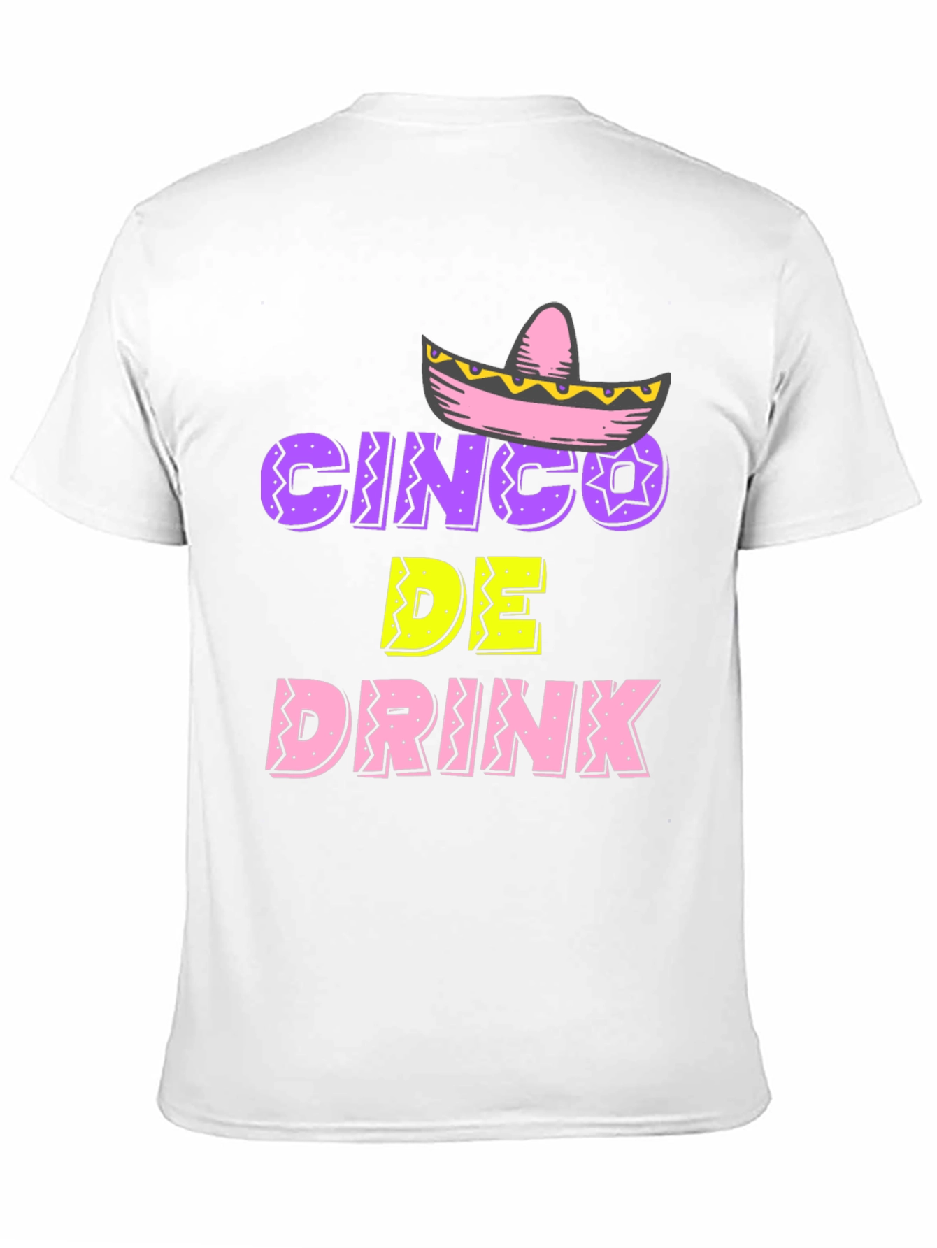 Cinco De Drink Mens Black T-Shirt