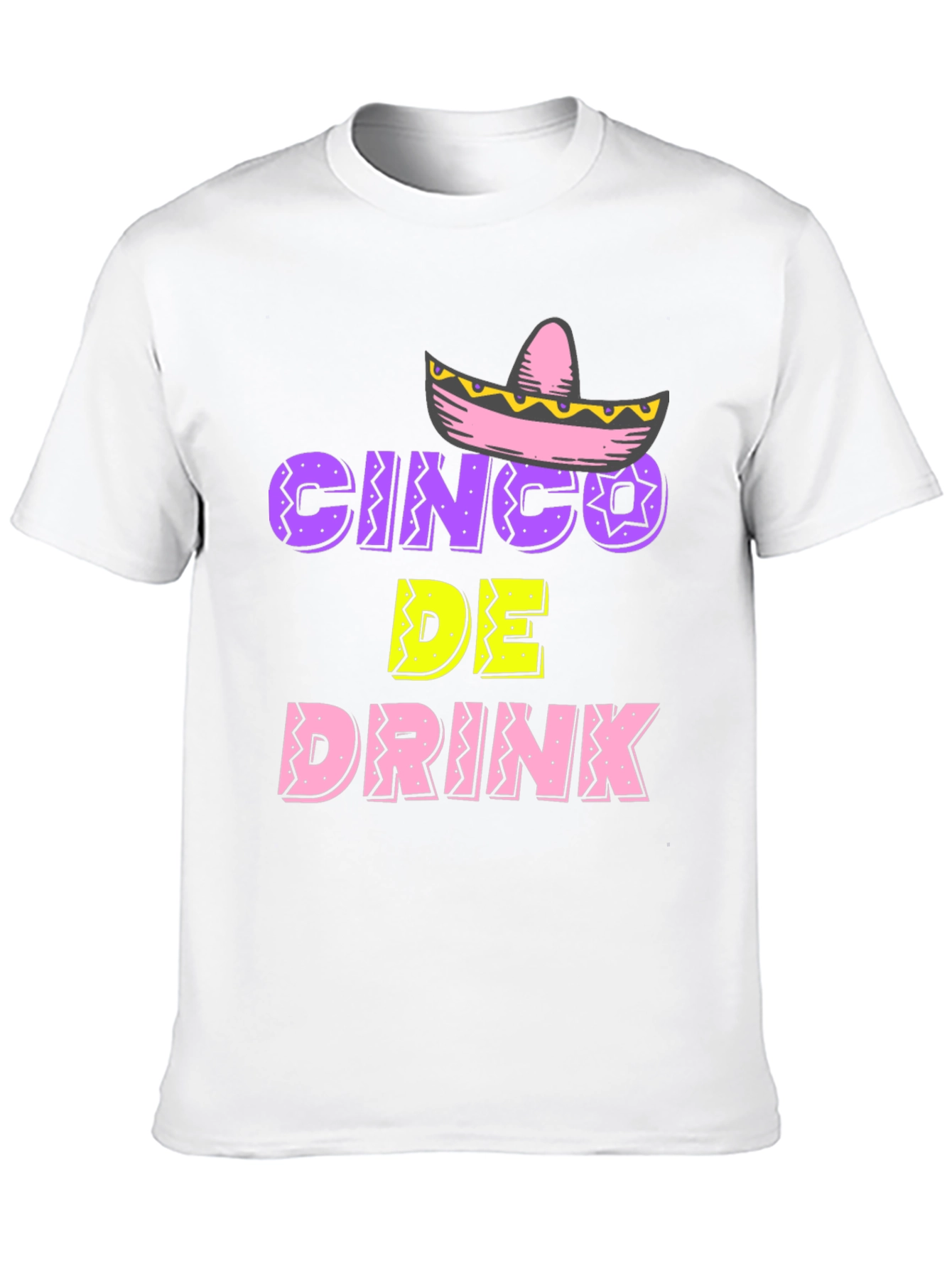Cinco De Drink Mens Black T-Shirt