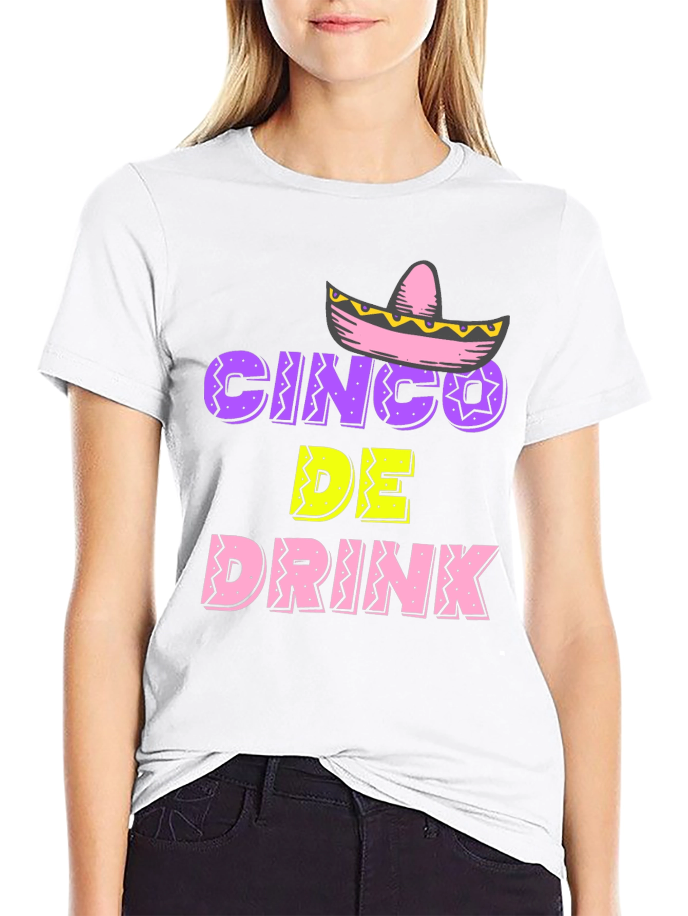 Cinco De Drink Mens Black T-Shirt