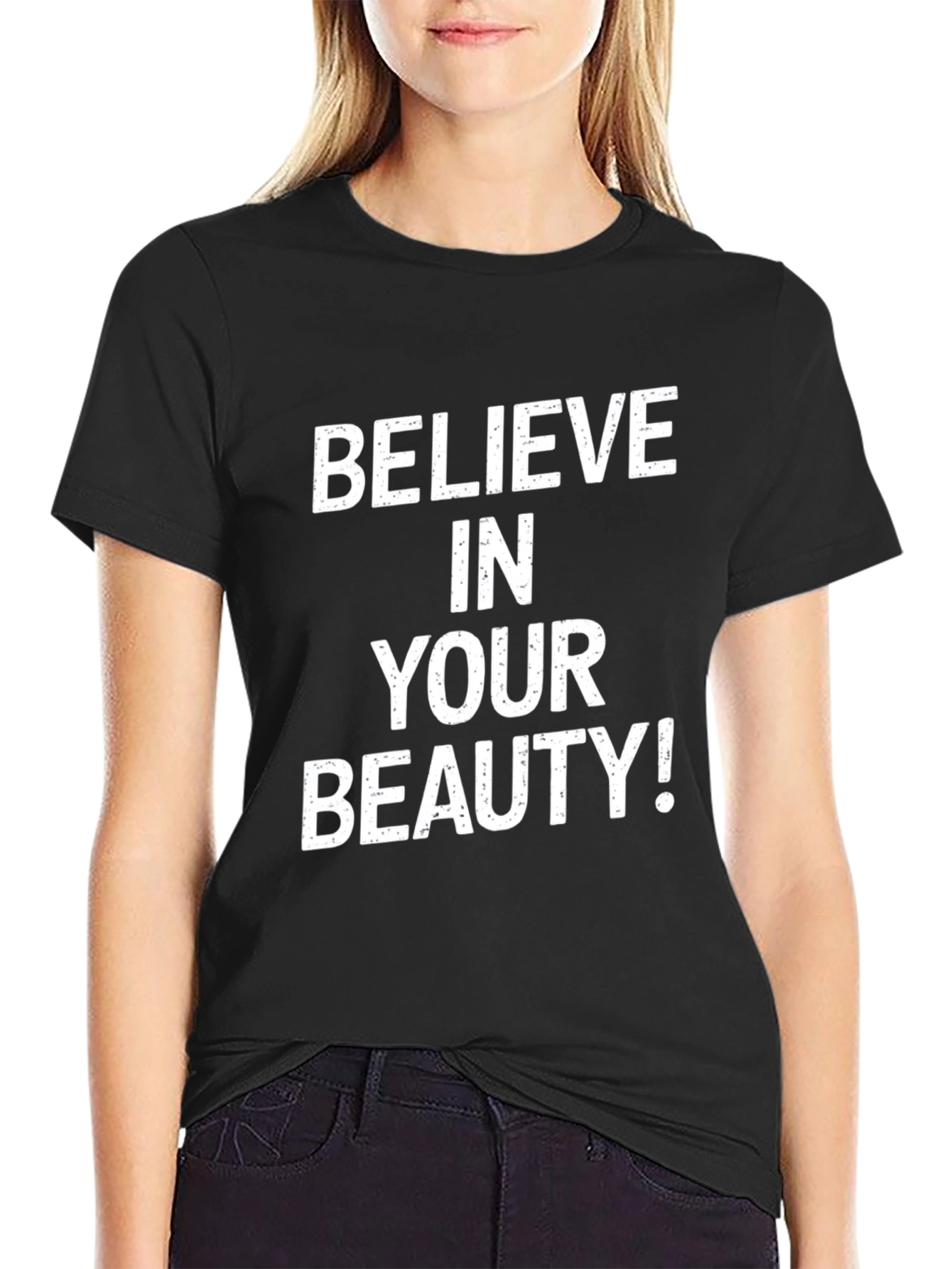 Believe In Your Beauty Black T-Shirt