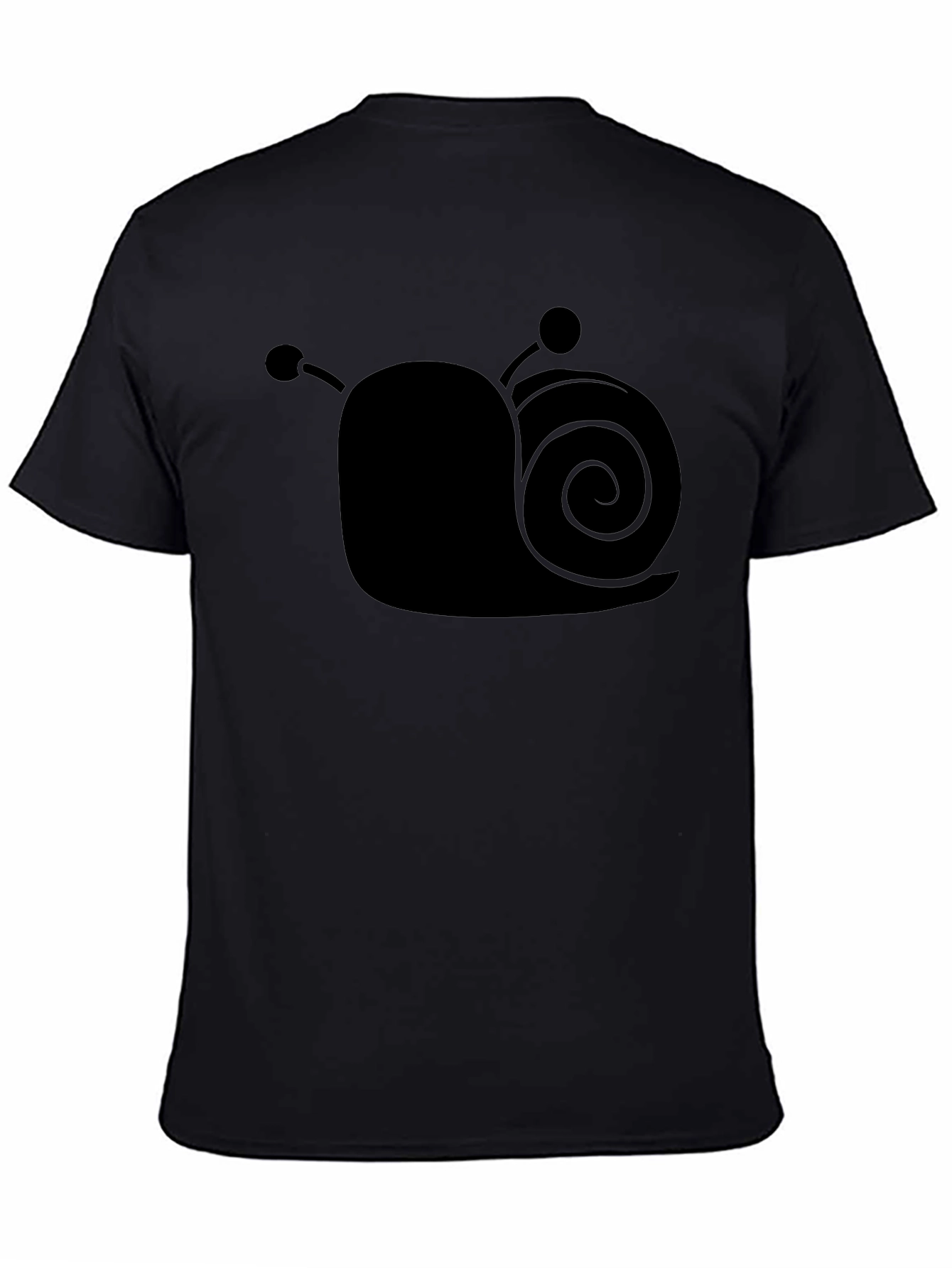 Snail Graphic Black T-Shirt - Unique Design