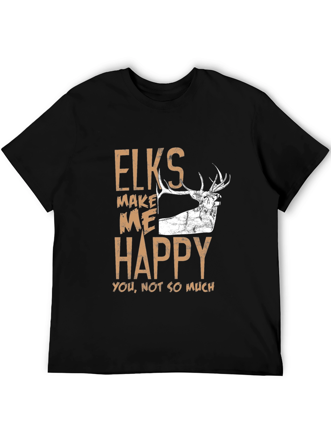 Elk Lover Graphic T-Shirt - Humorous Hunting Tee