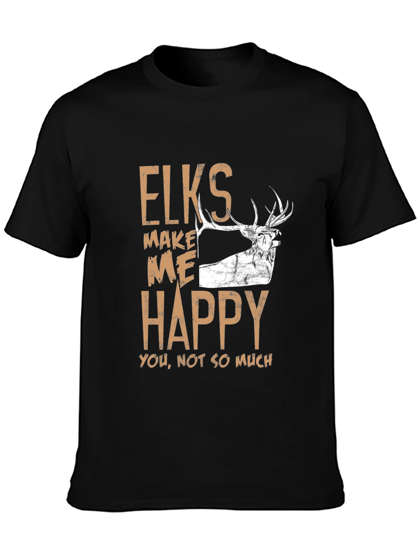 Elk Lover Graphic T-Shirt - Humorous Hunting Tee