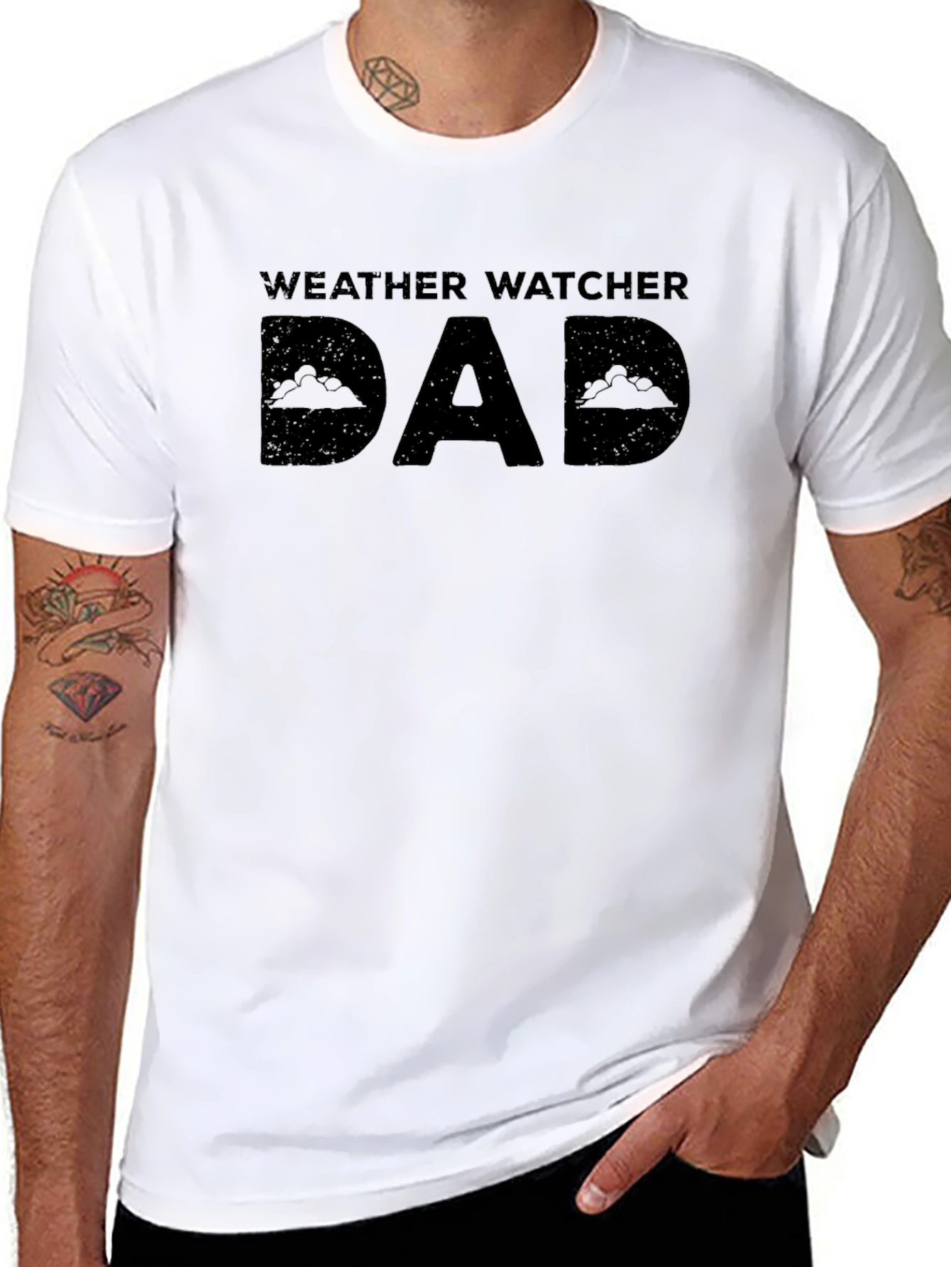 Weather Watcher Dad Graphic T-Shirt