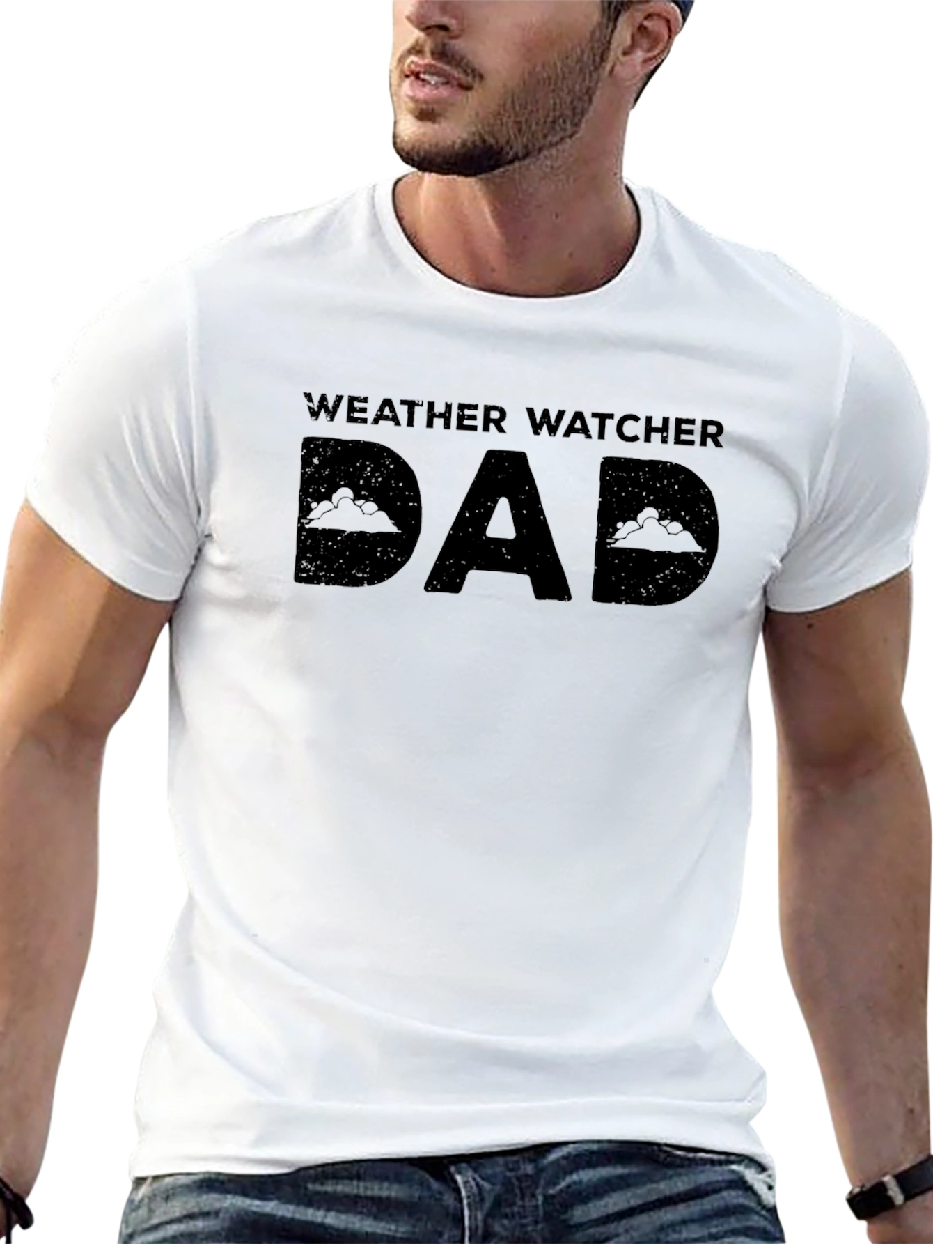 Weather Watcher Dad Graphic T-Shirt