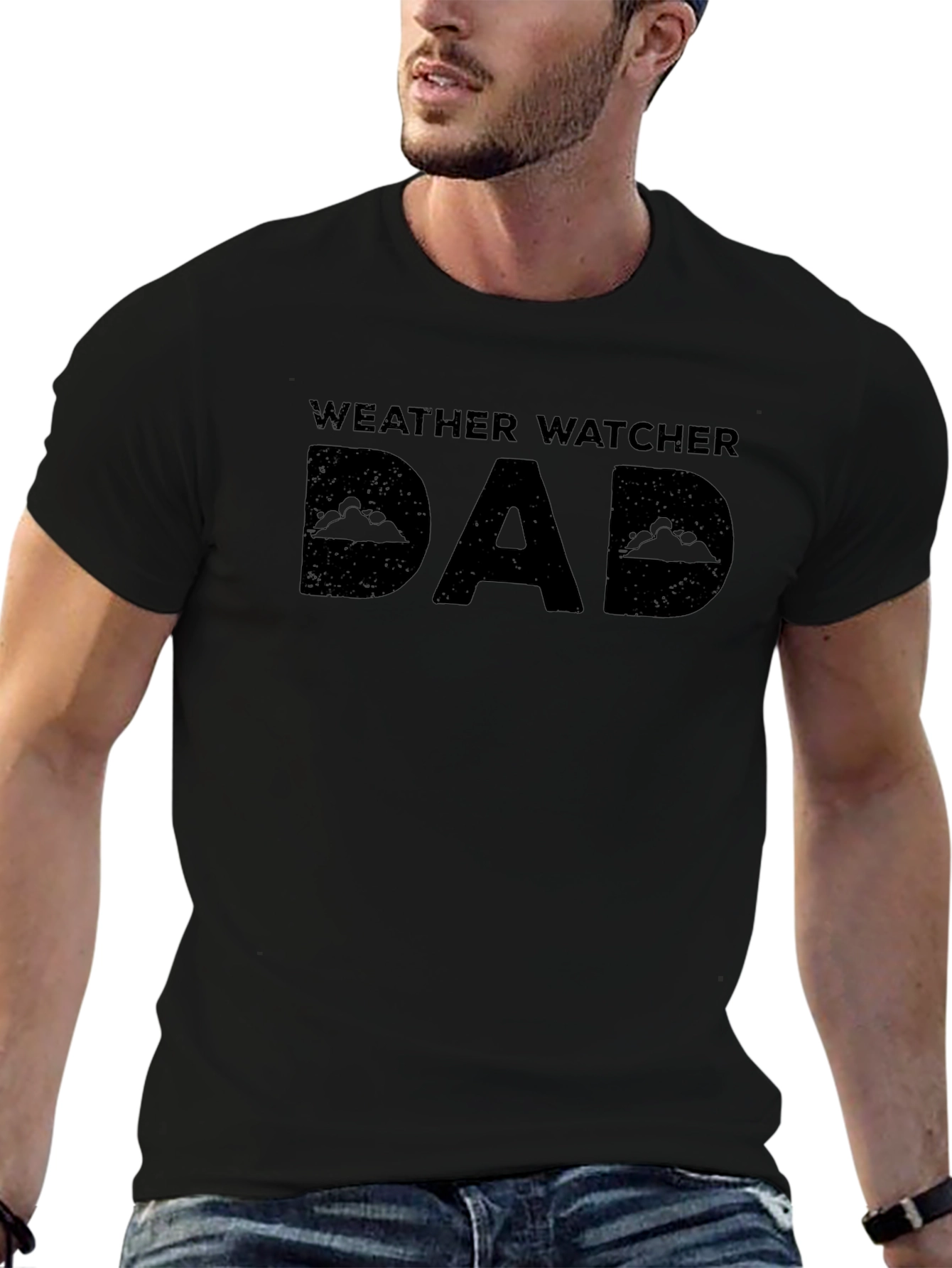 Weather Watcher Dad Graphic T-Shirt