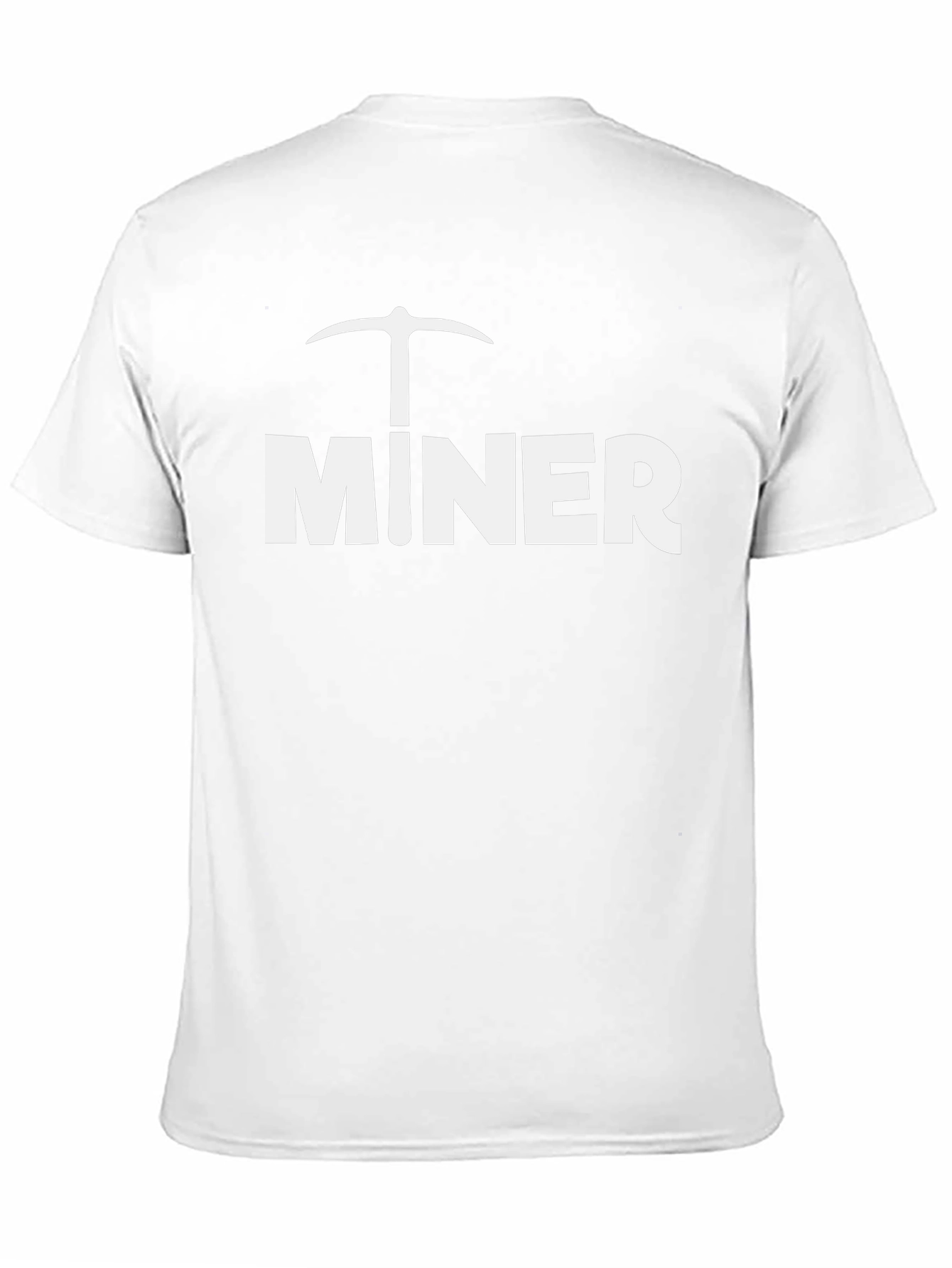 Miner Graphic T-Shirt - Black Crew Neck Tee