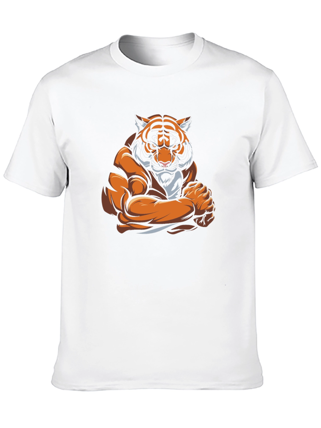 Tiger Muscle Graphic Black T-Shirt