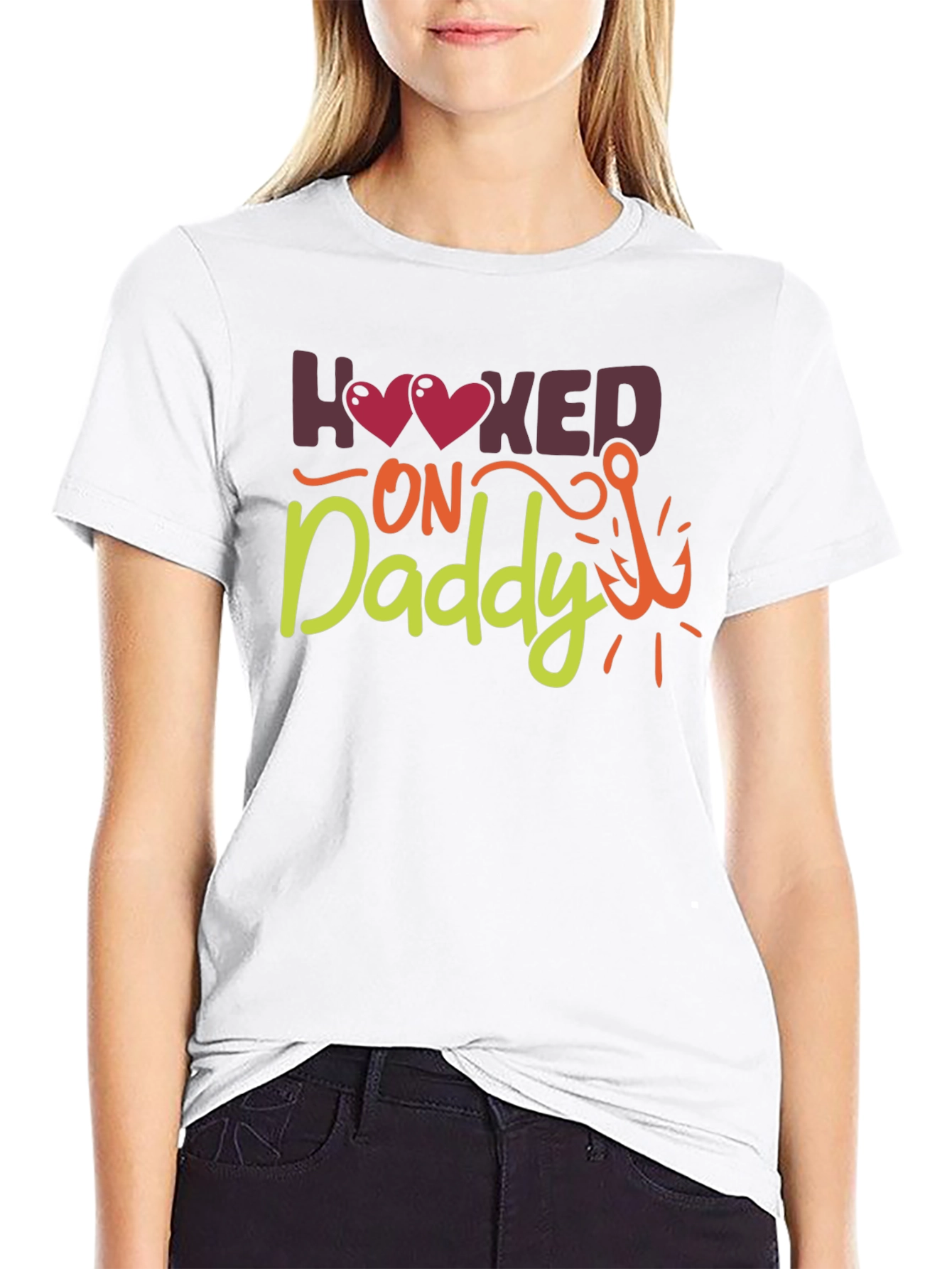Hooked on Daddy Fishing T-Shirt