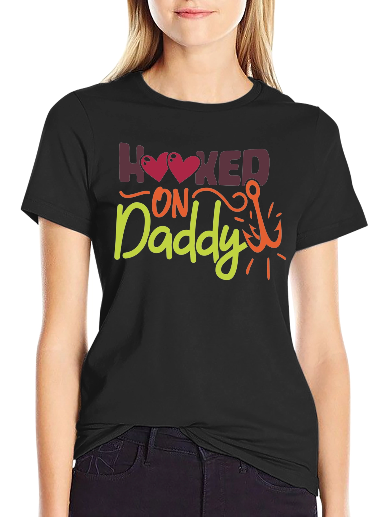 Hooked on Daddy Fishing T-Shirt