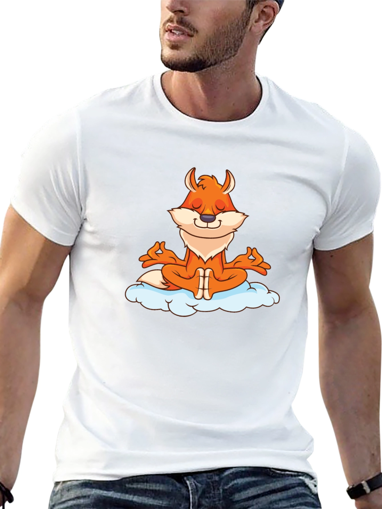 Meditating Fox Graphic Tee