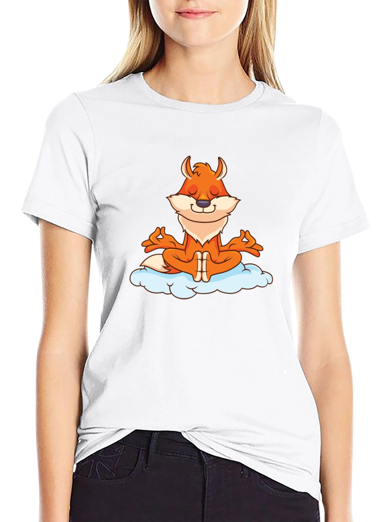 Meditating Fox Graphic Tee