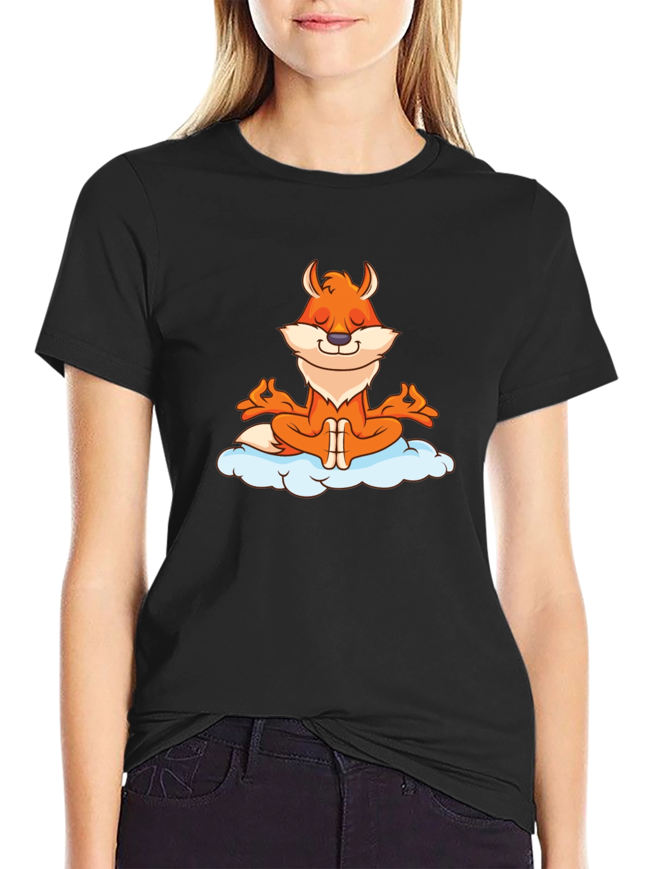 Meditating Fox Graphic Tee