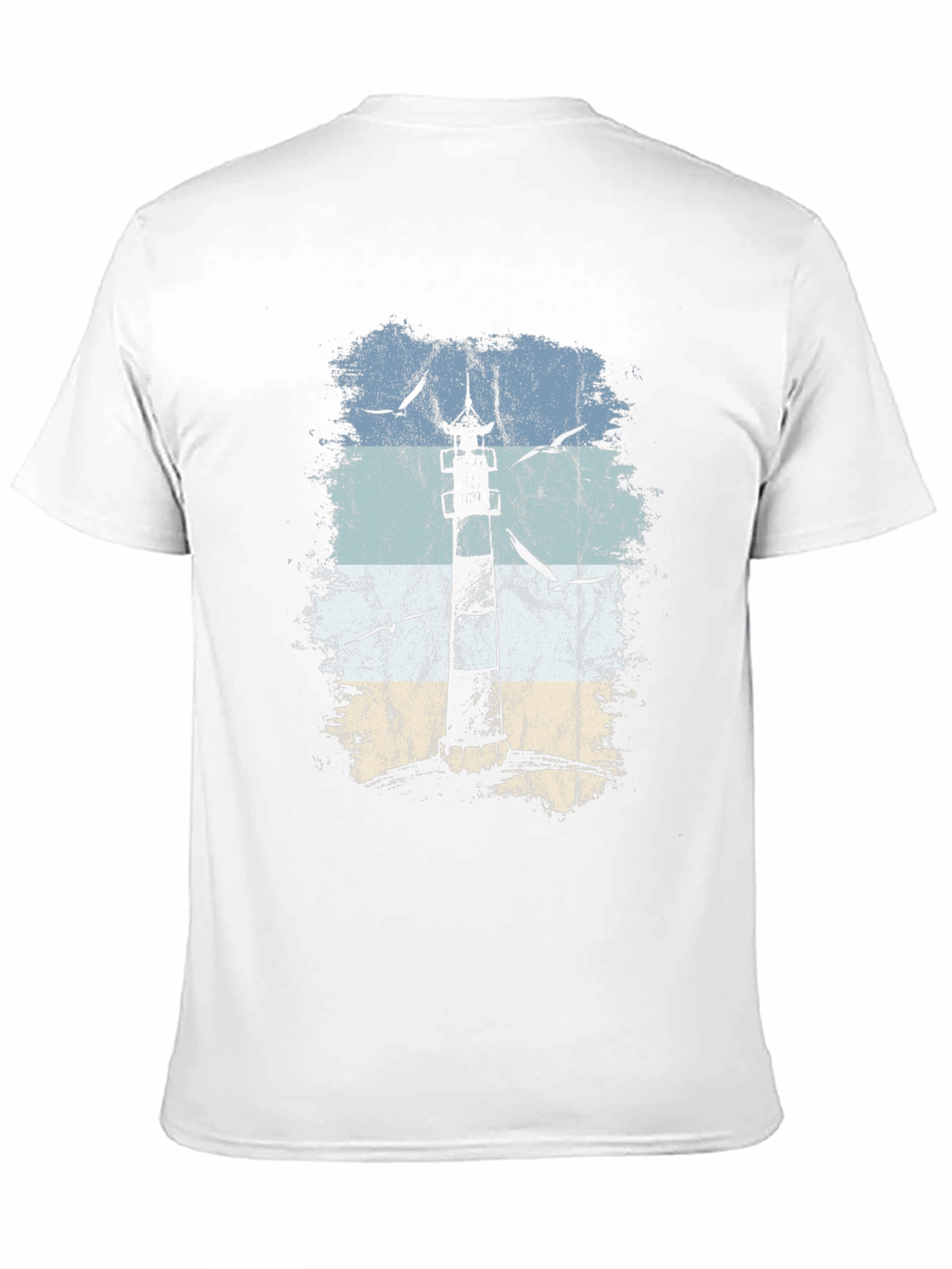 Lighthouse Graphic Black T-Shirt - Coastal Design