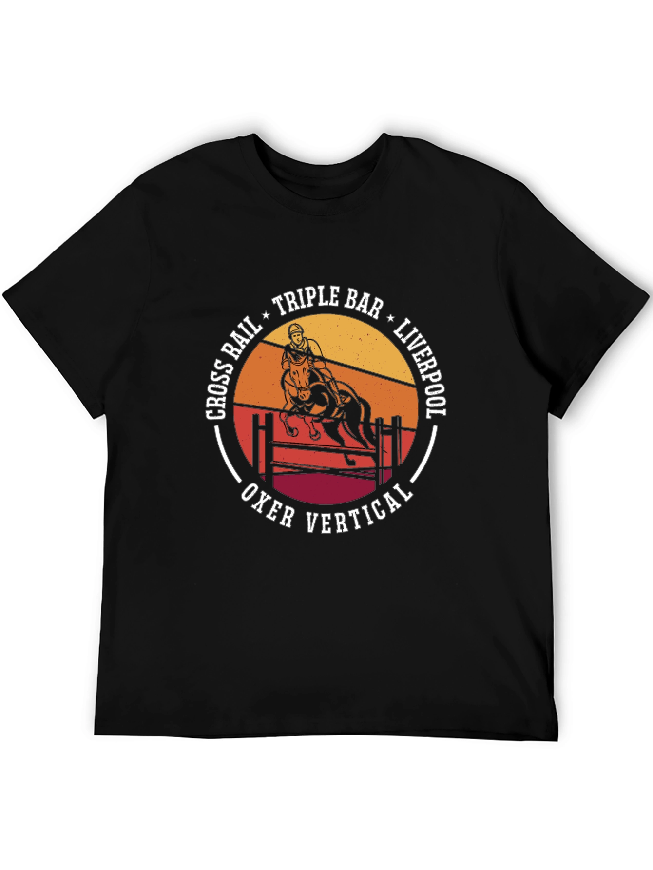 Equestrian T-Shirt: Horse Jumping Design