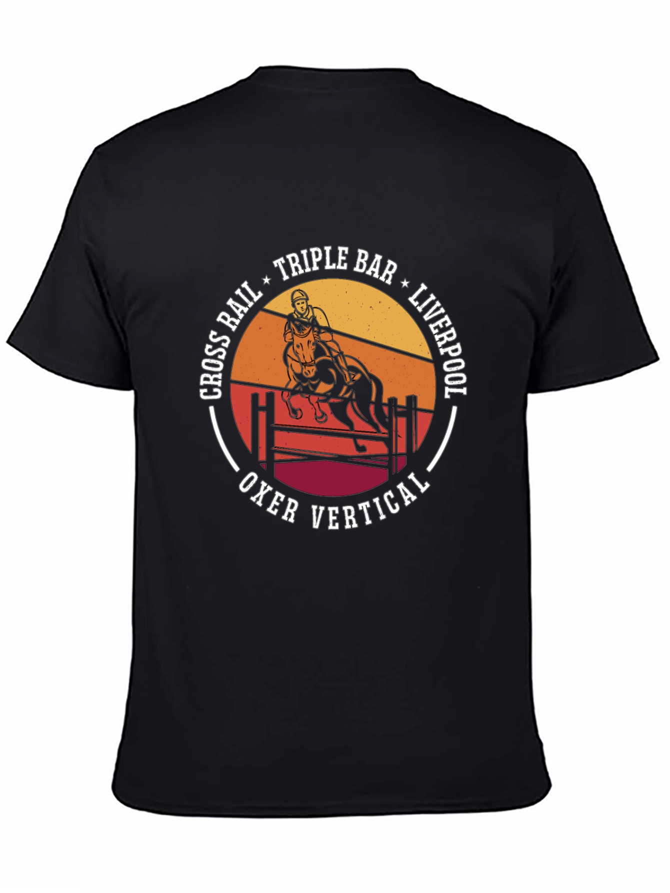 Equestrian T-Shirt: Horse Jumping Design