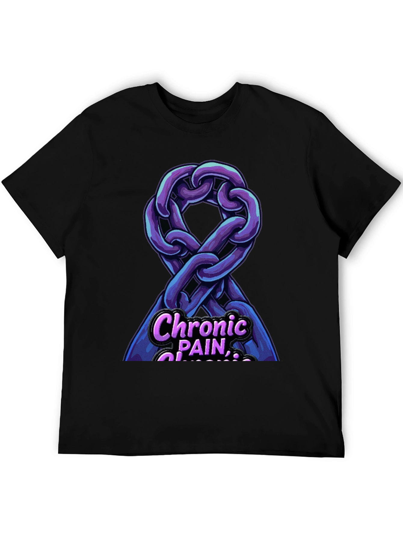 Chronic Pain Awareness Ribbon Graphic T-Shirt