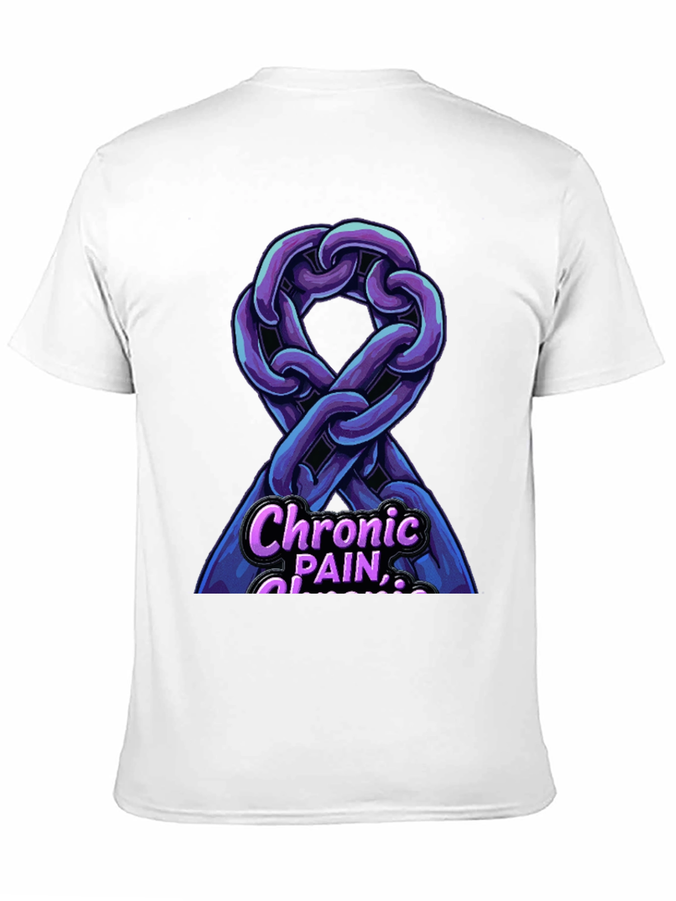 Chronic Pain Awareness Ribbon Graphic T-Shirt