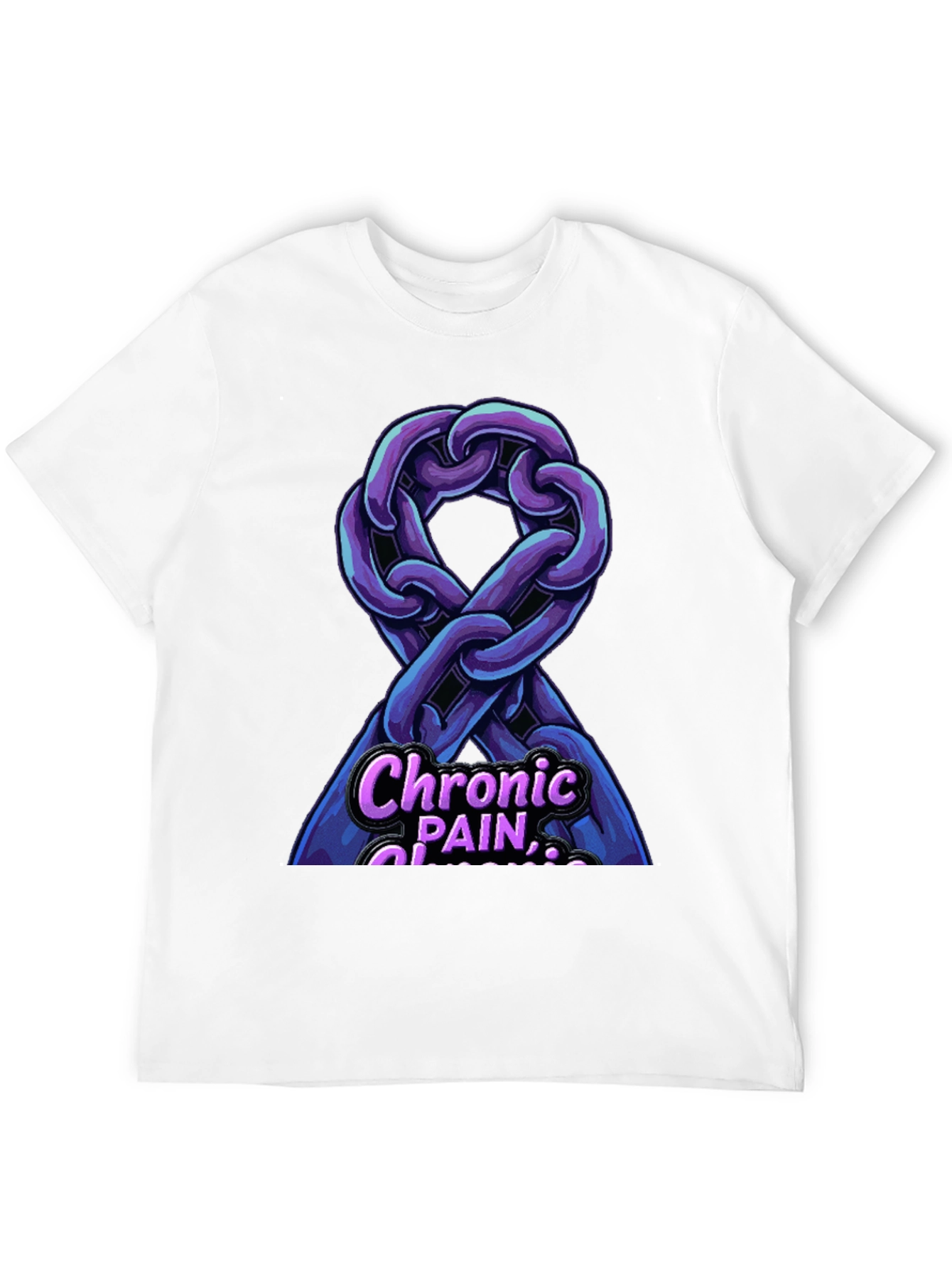 Chronic Pain Awareness Ribbon Graphic T-Shirt