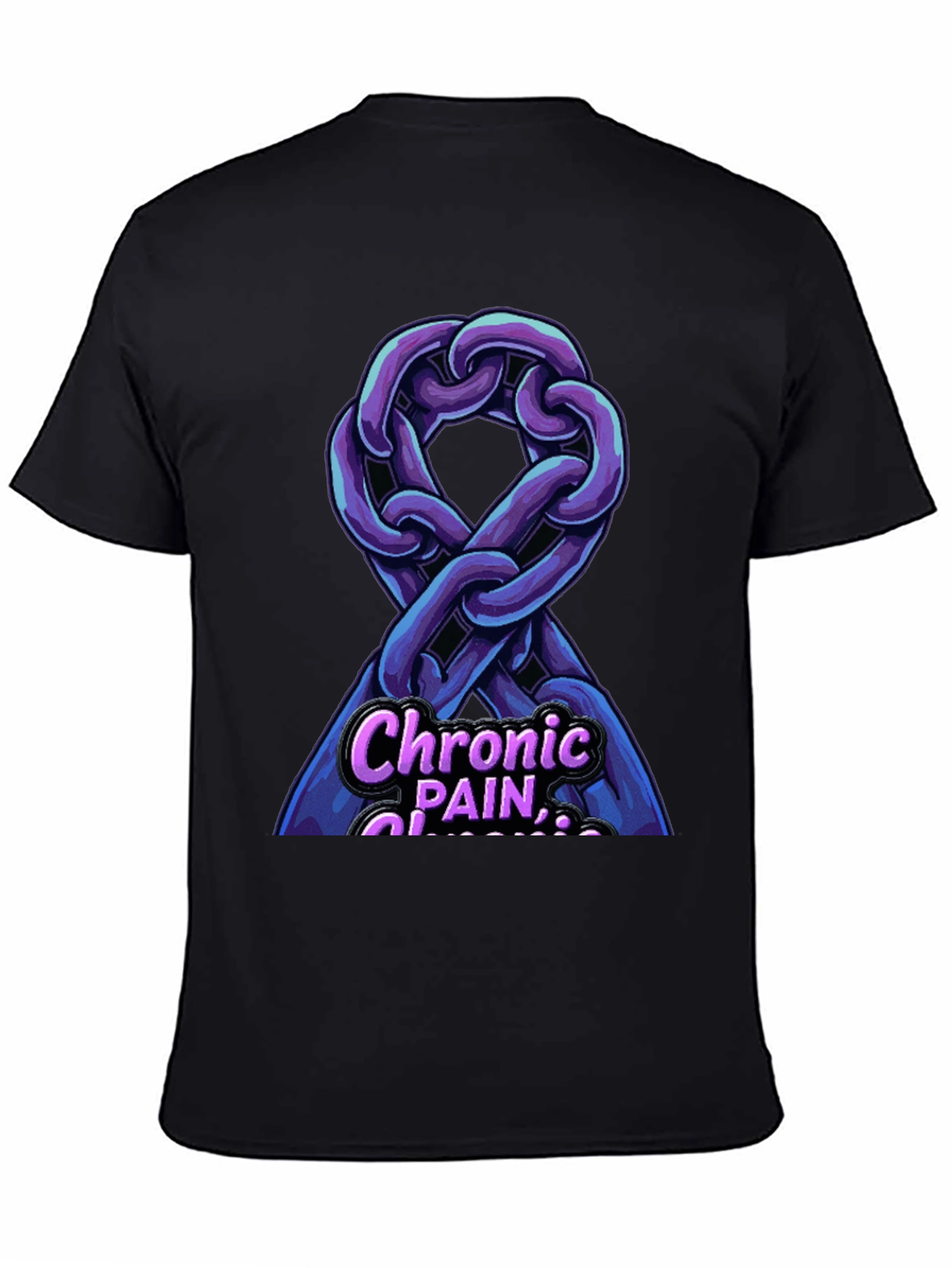 Chronic Pain Awareness Ribbon Graphic T-Shirt