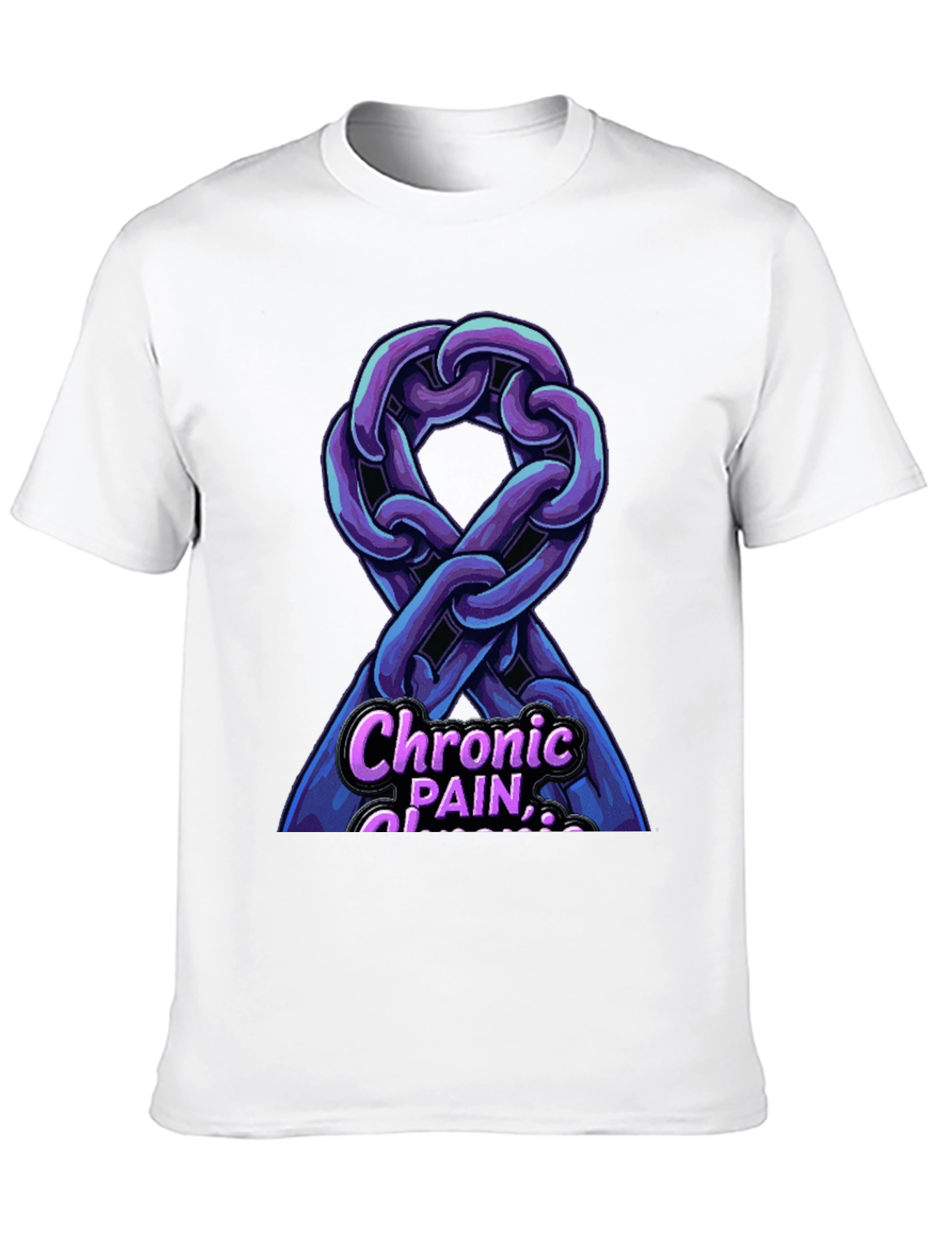 Chronic Pain Awareness Ribbon Graphic T-Shirt