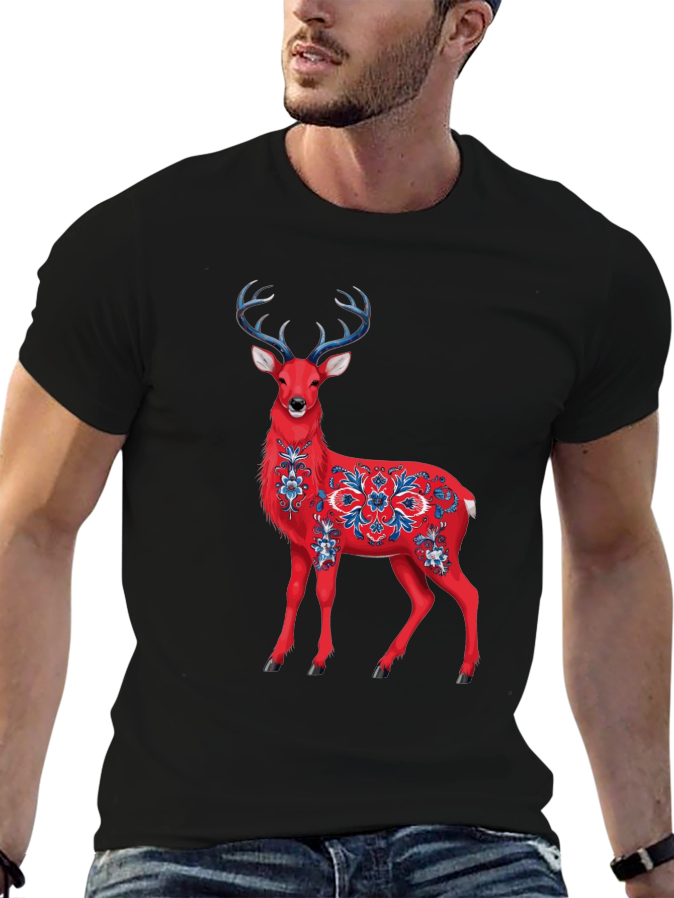 Red Deer Graphic T-Shirt