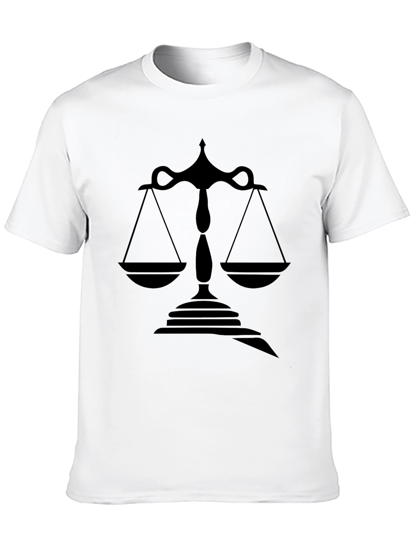 Scales of Justice Graphic T-Shirt - Black