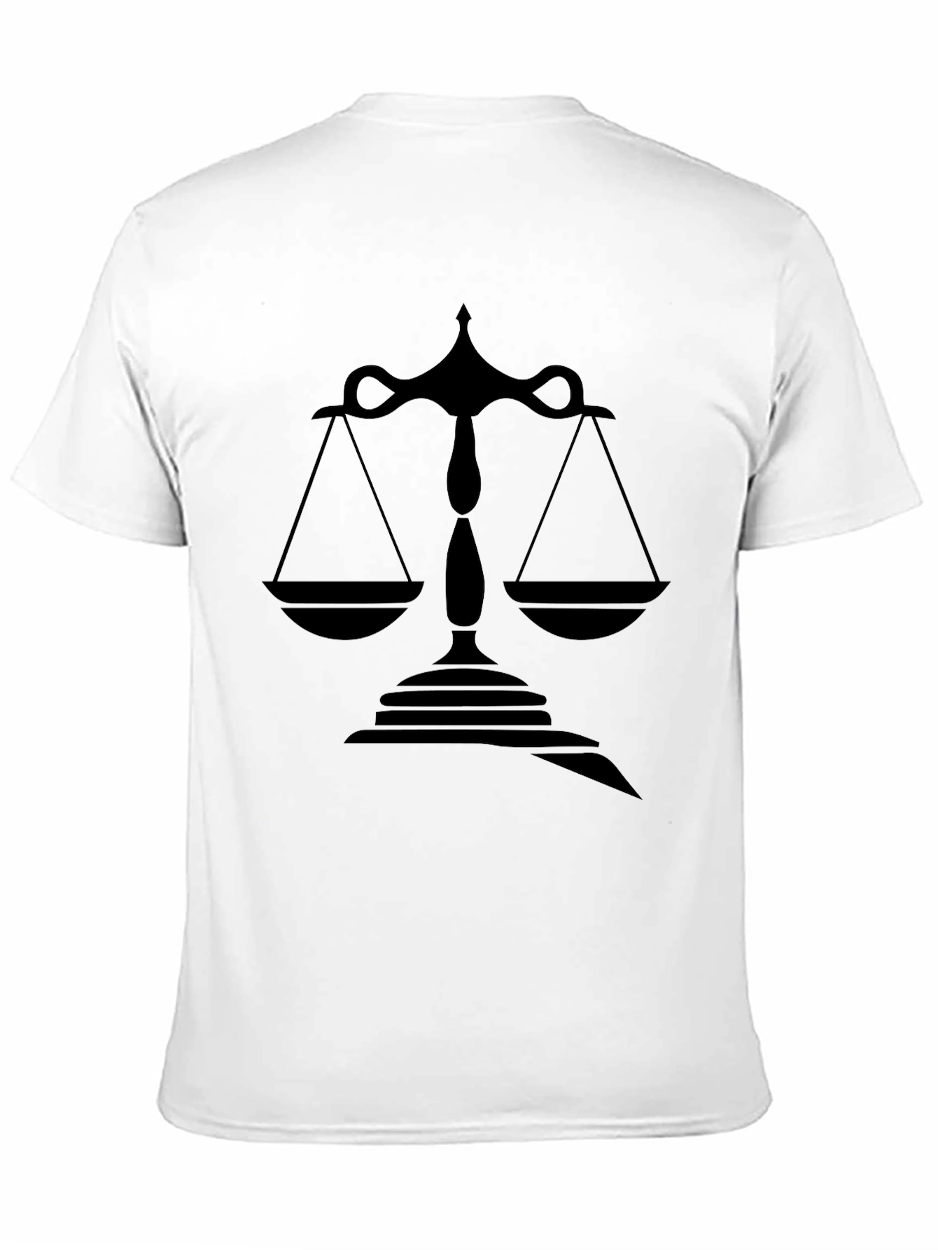 Scales of Justice Graphic T-Shirt - Black