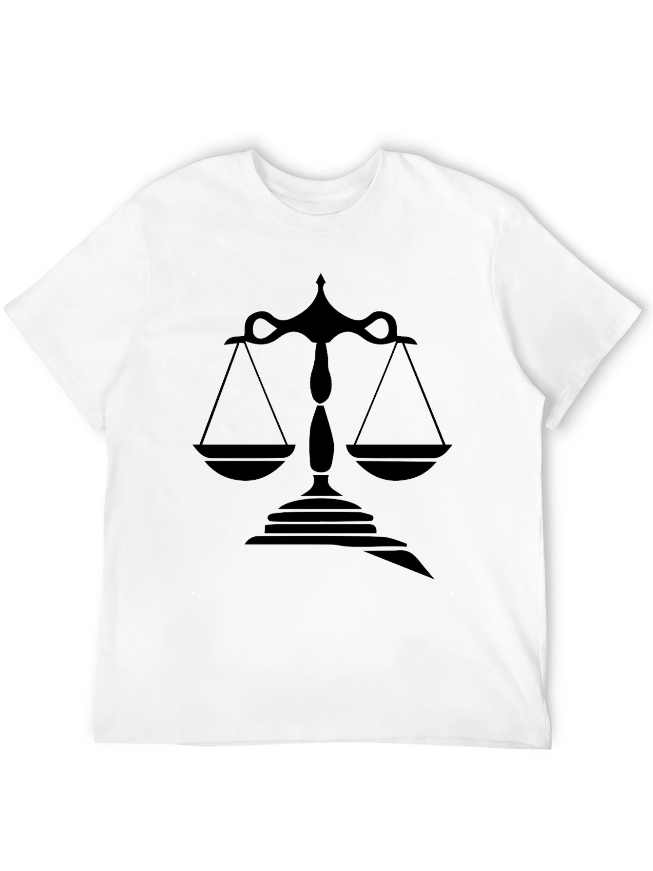 Scales of Justice Graphic T-Shirt - Black