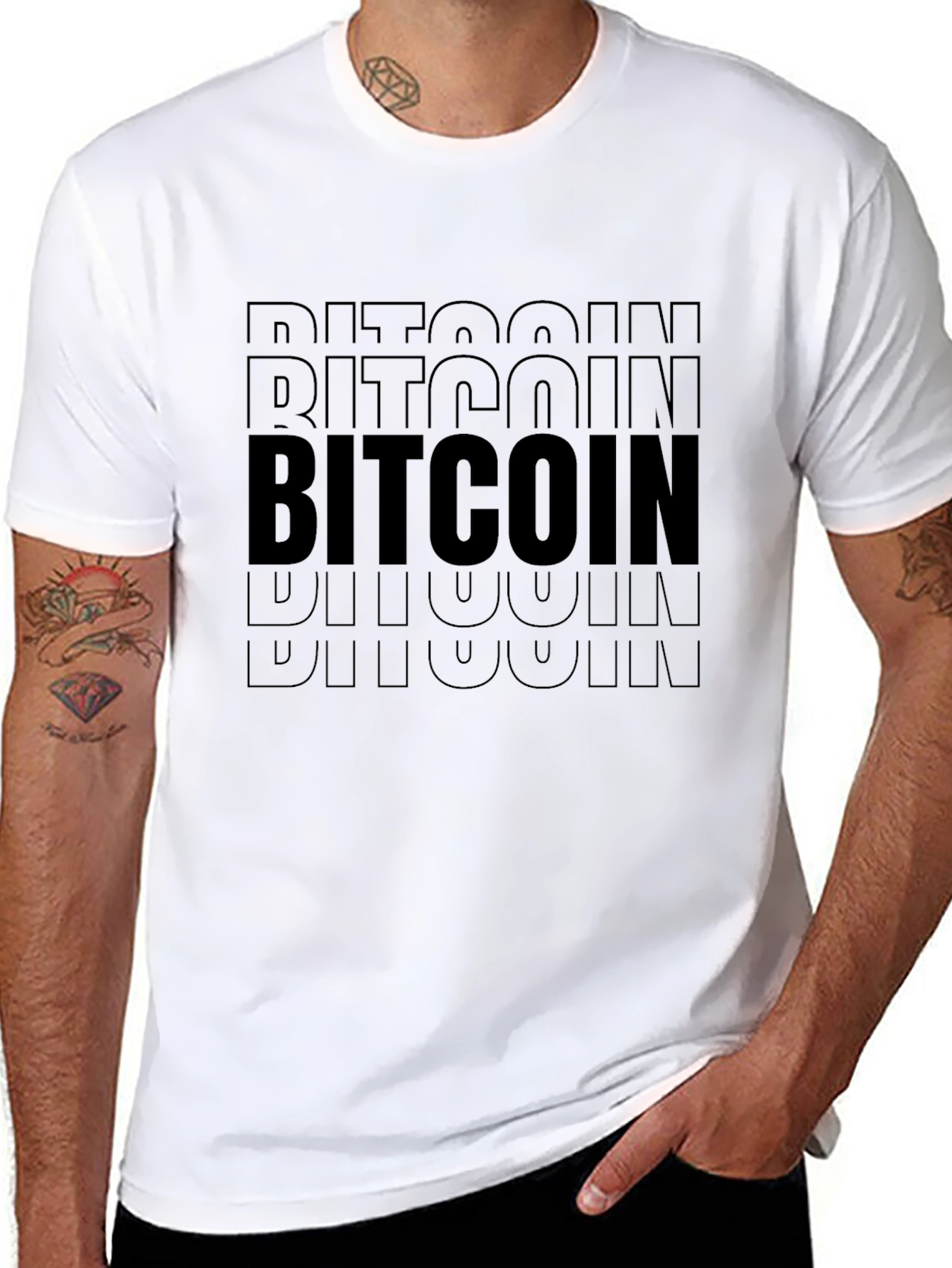Bitcoin Crypto Black Graphic Tee