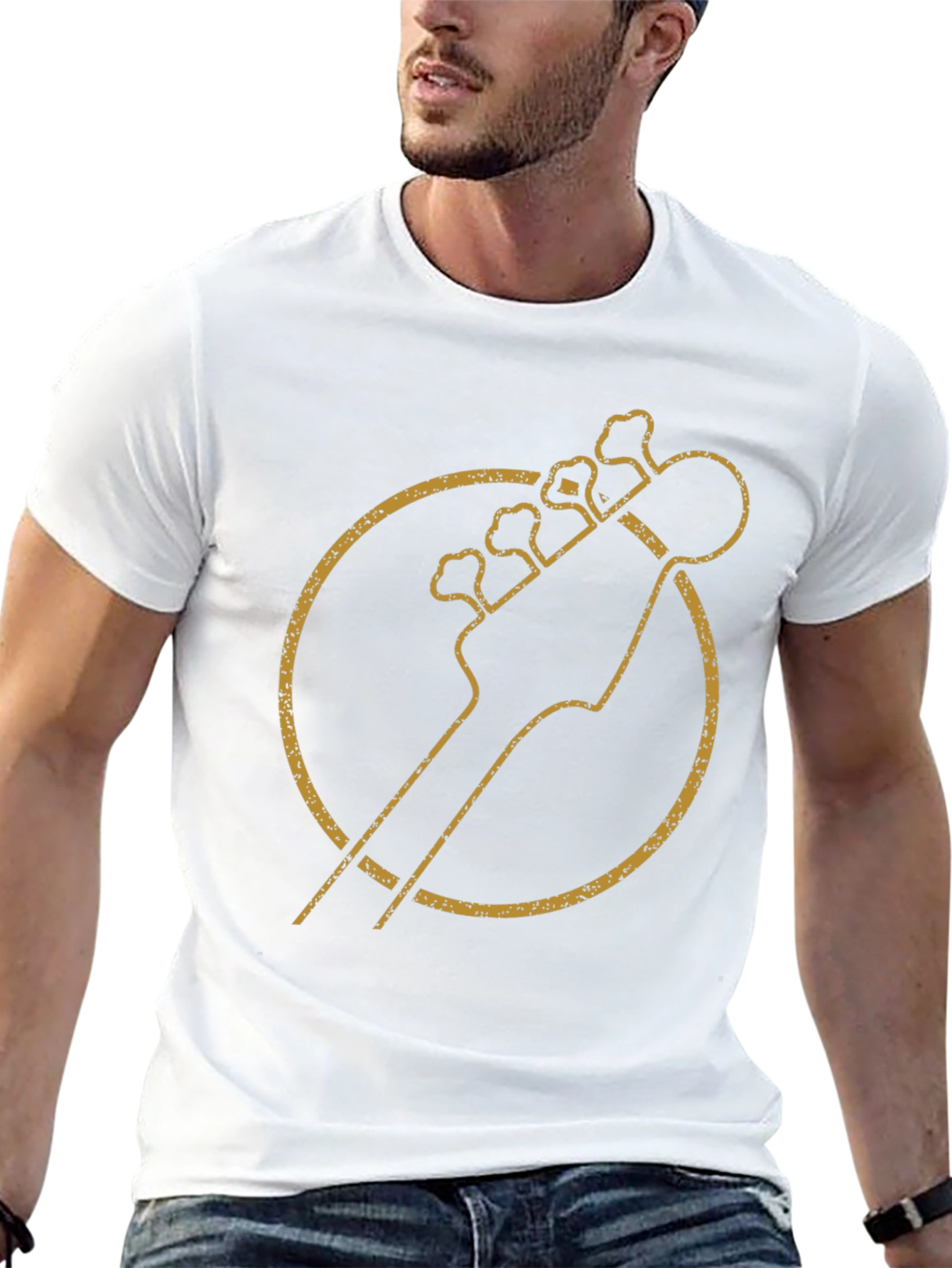 Retro Bass Guitar T-Shirt