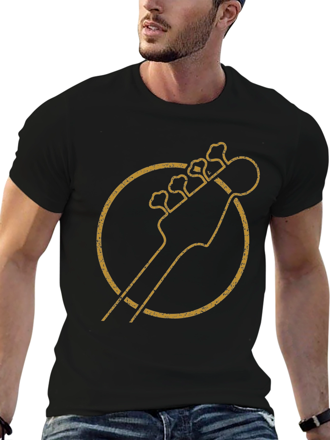 Retro Bass Guitar T-Shirt