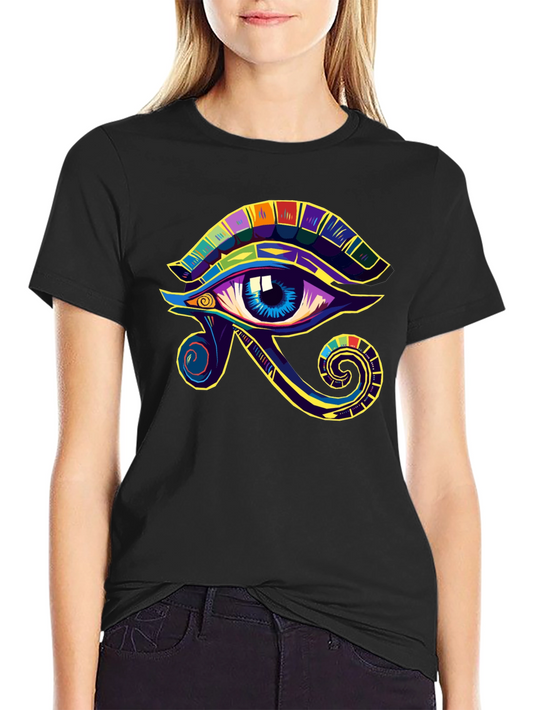 Eye of Ra Graphic Tee - Black Cotton Blend