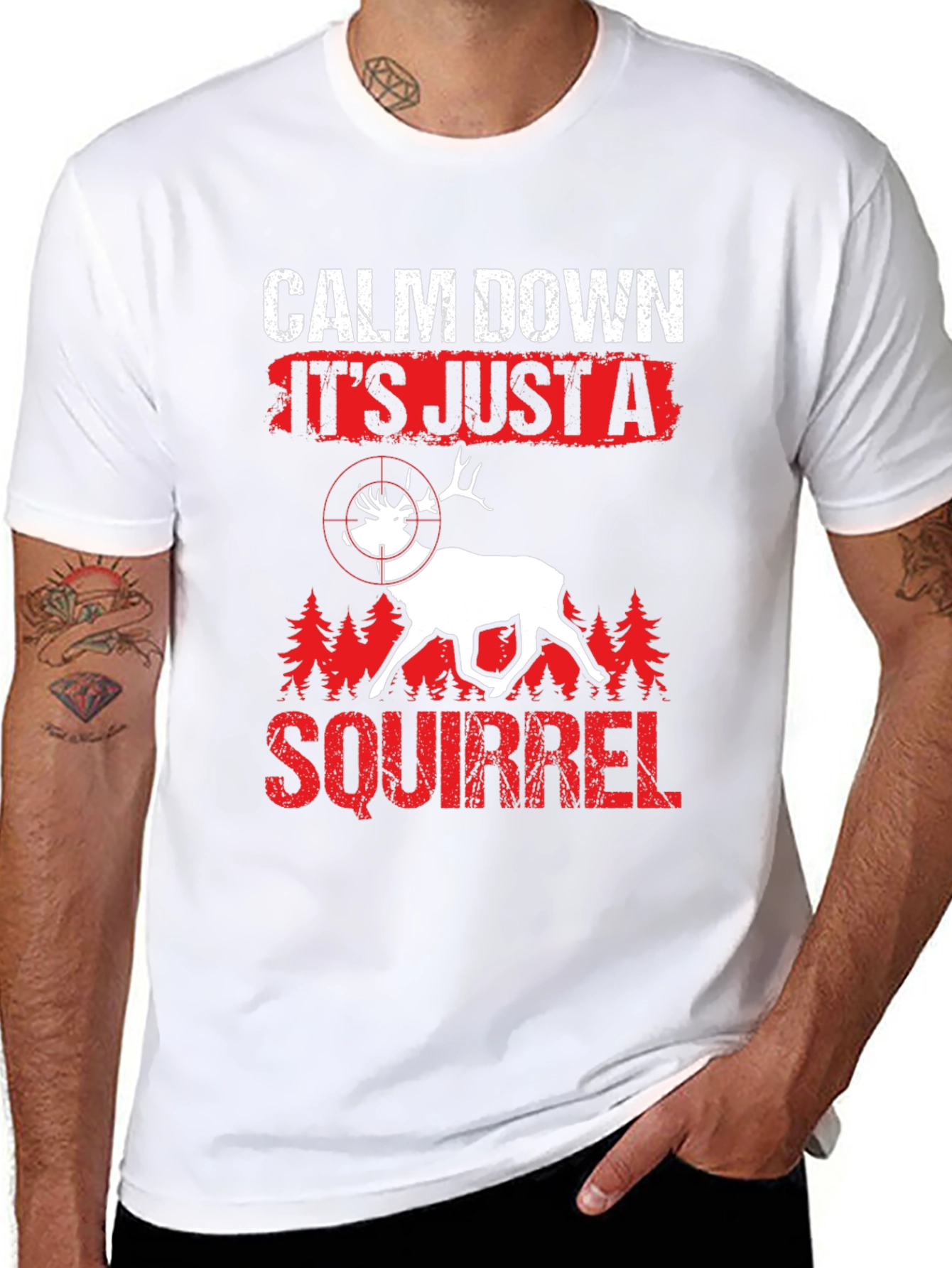 Calm Down Squirrel Hunting T-Shirt