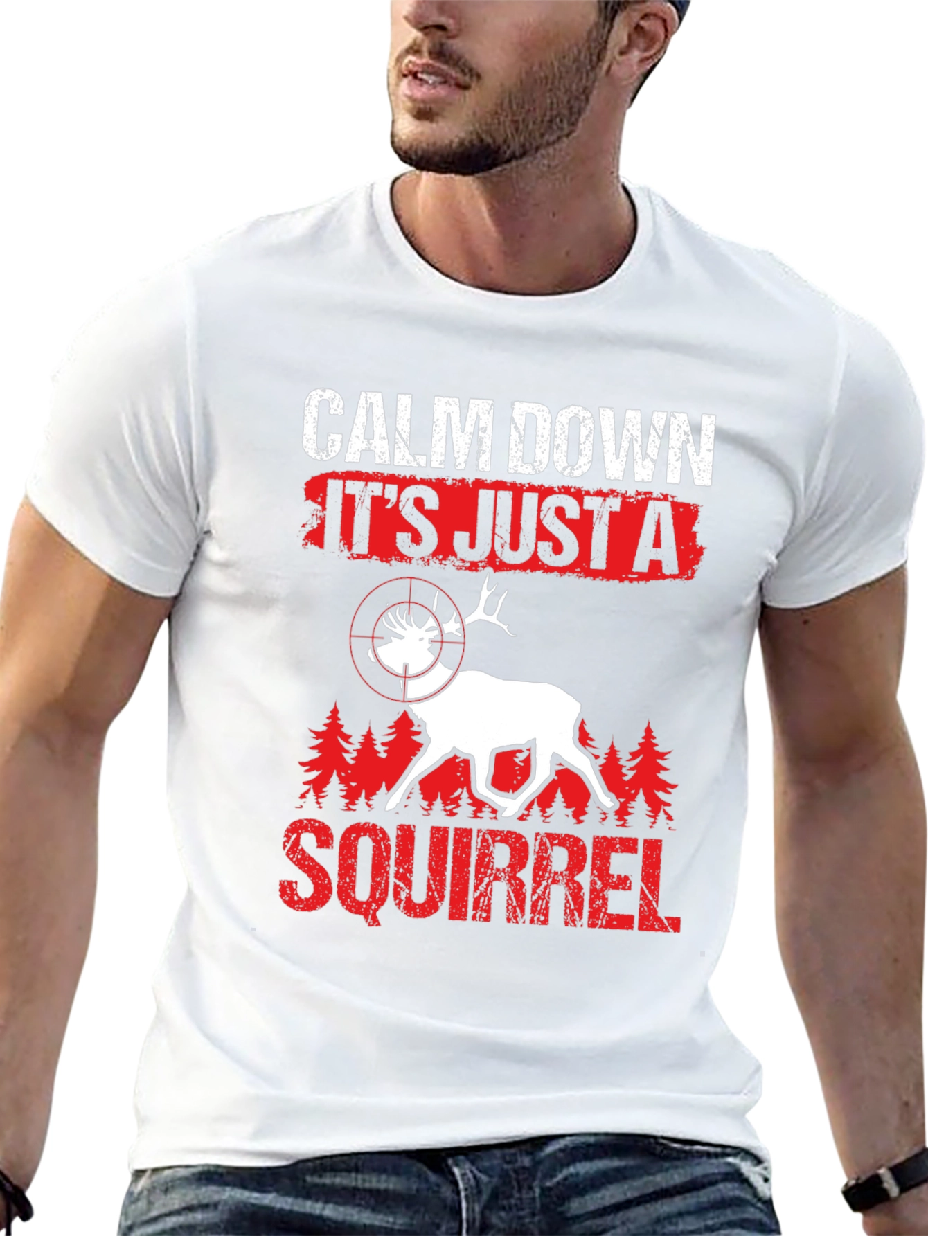 Calm Down Squirrel Hunting T-Shirt